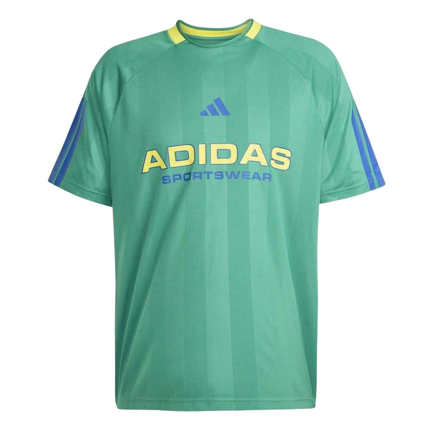 Adidas Unisex Green/Blue Adult House Of Tiro Nations T-Shirt - Xxl - 100% Polyester