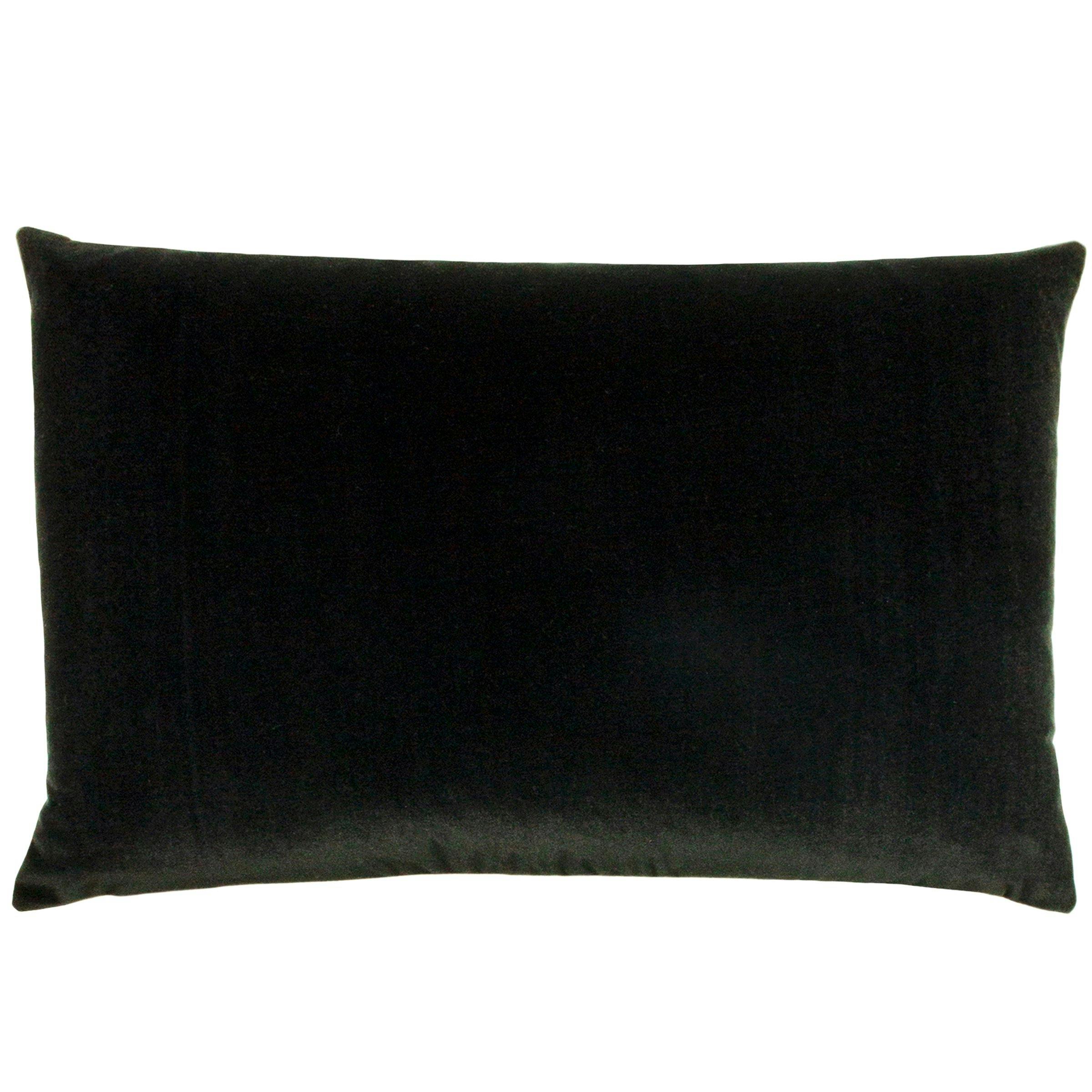 Rackhams Black/Cream Contra Cushion Cover - One Size - 100% Polyester
