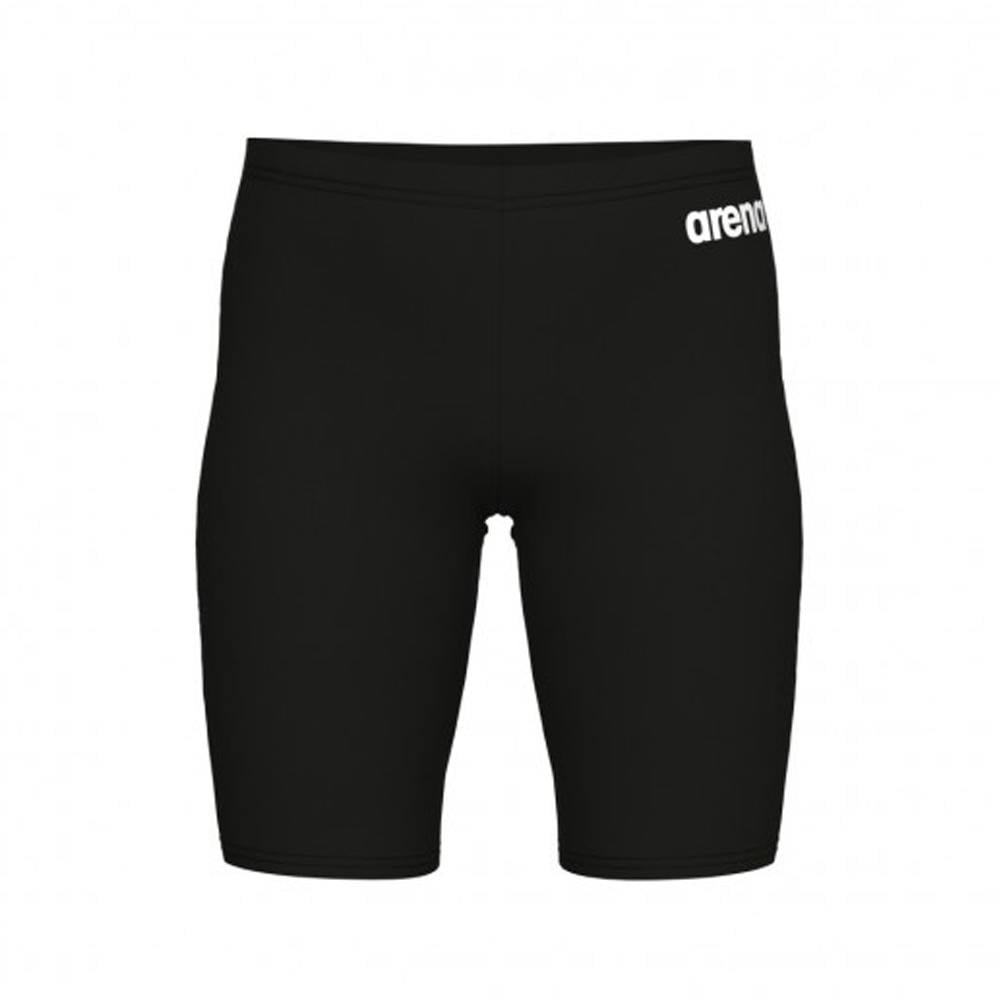 Arena Black Kids Jammer Solid Plain Swimming Trunks - 24R