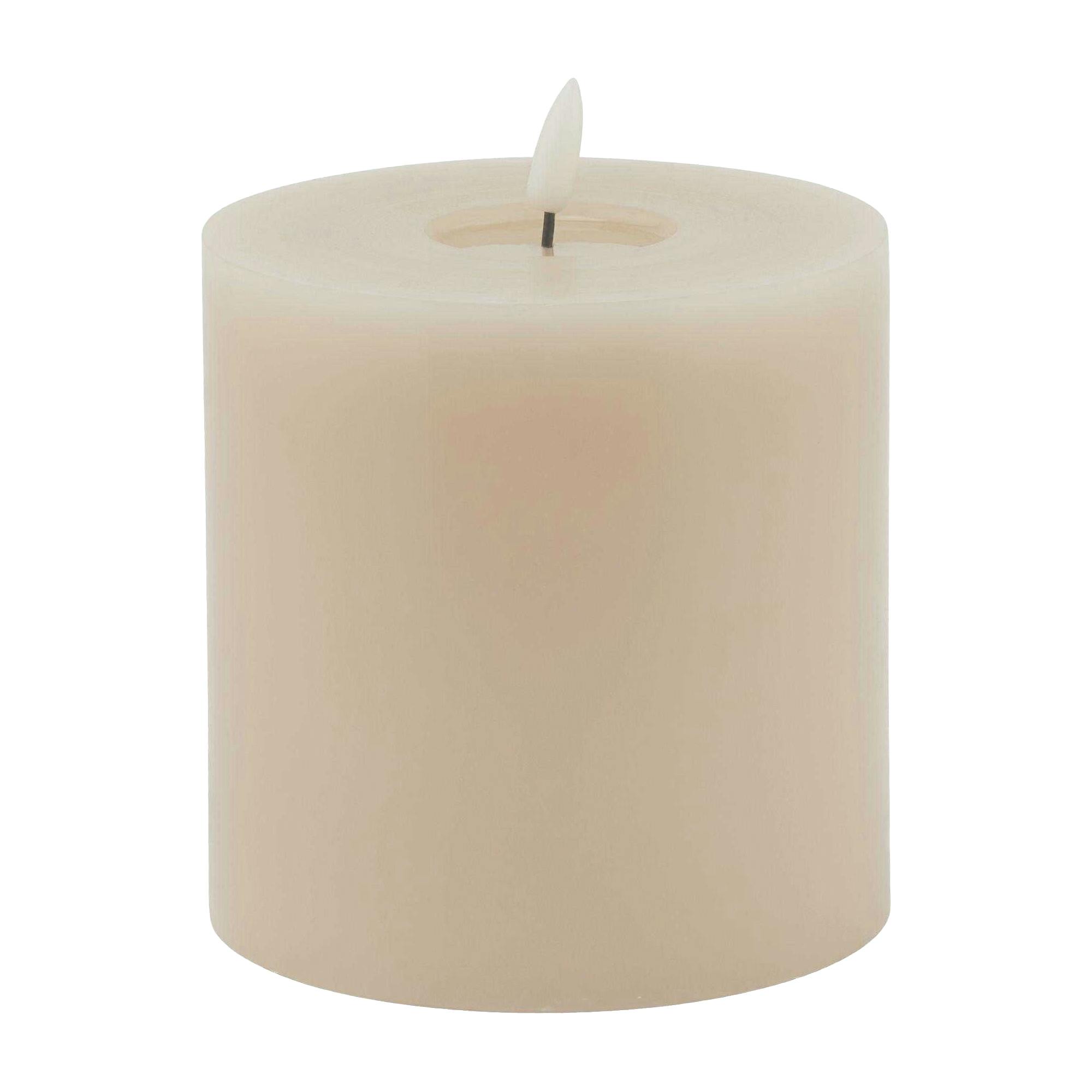 Hill Interiors Light Luxe Collection Melting Electric Candle - Taupe/Bale Taupe - Taupe/Bale Taupe - 15Cm X 8Cm X 8Cm - 100% Mixed