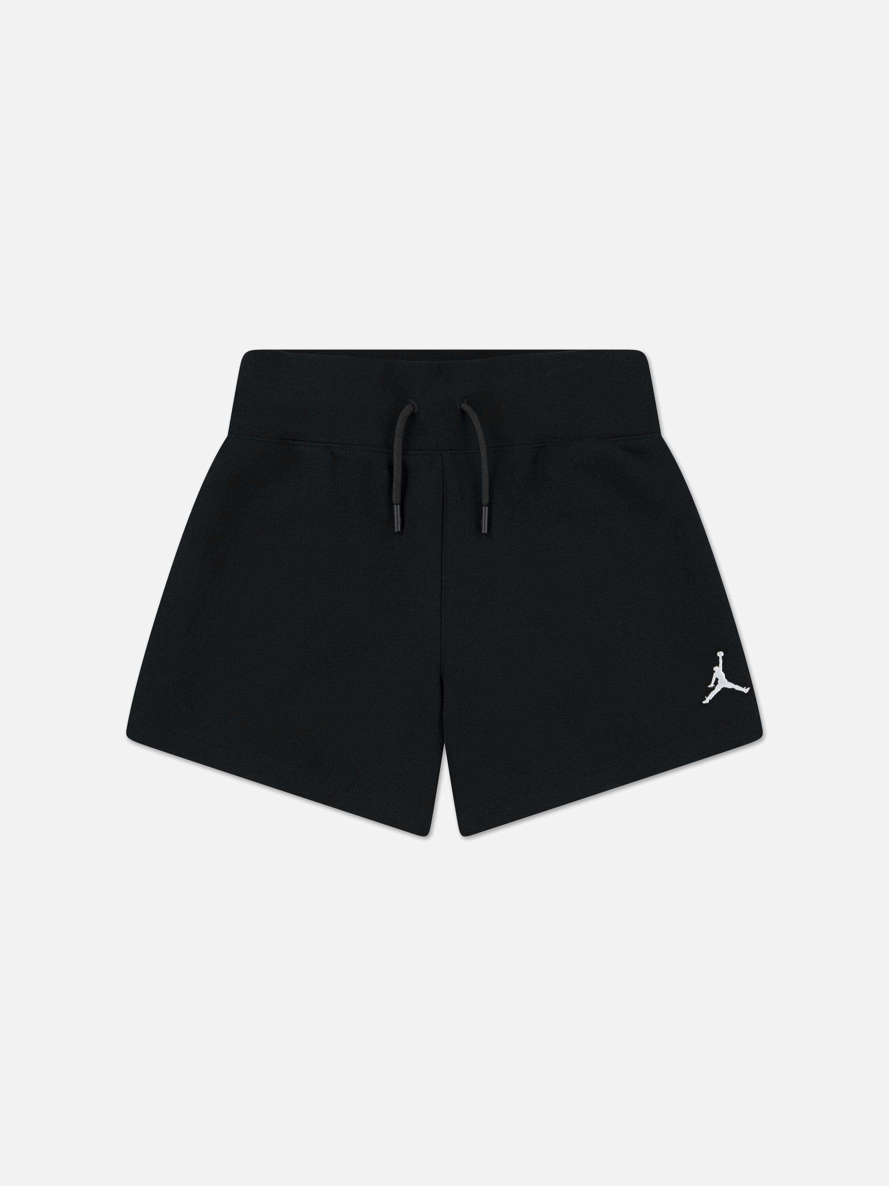 Jordan Girls Black Brooklyn Fleece Shorts In - 8 - 10 Yrs