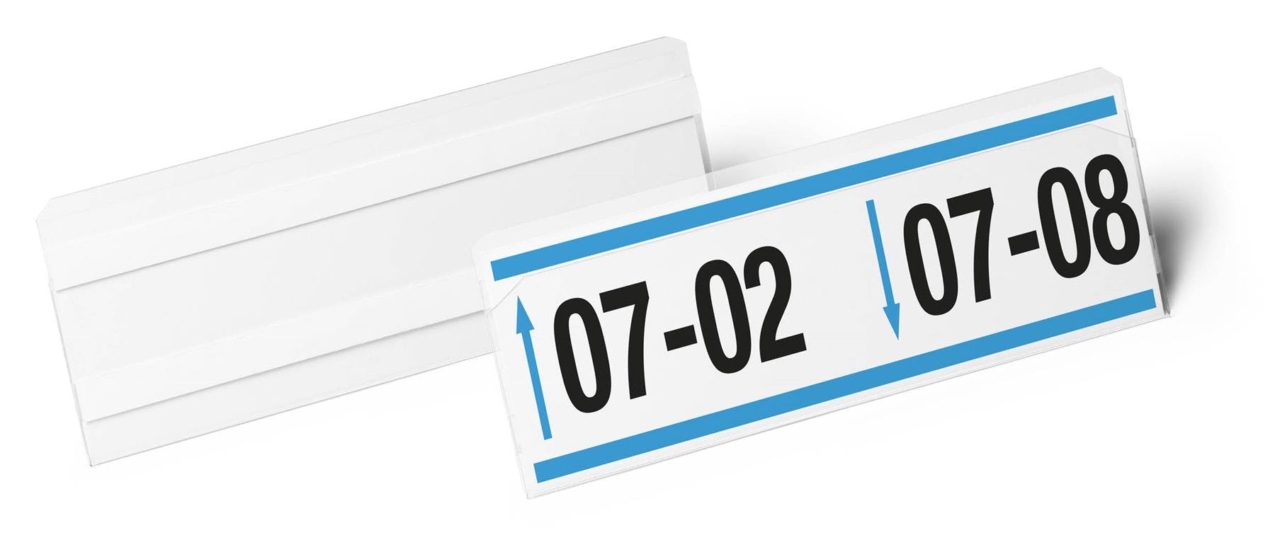 Durable Self Adhesive Ticket Label Holder Document Pocket | 10 Pack | 210 X 74Mm
