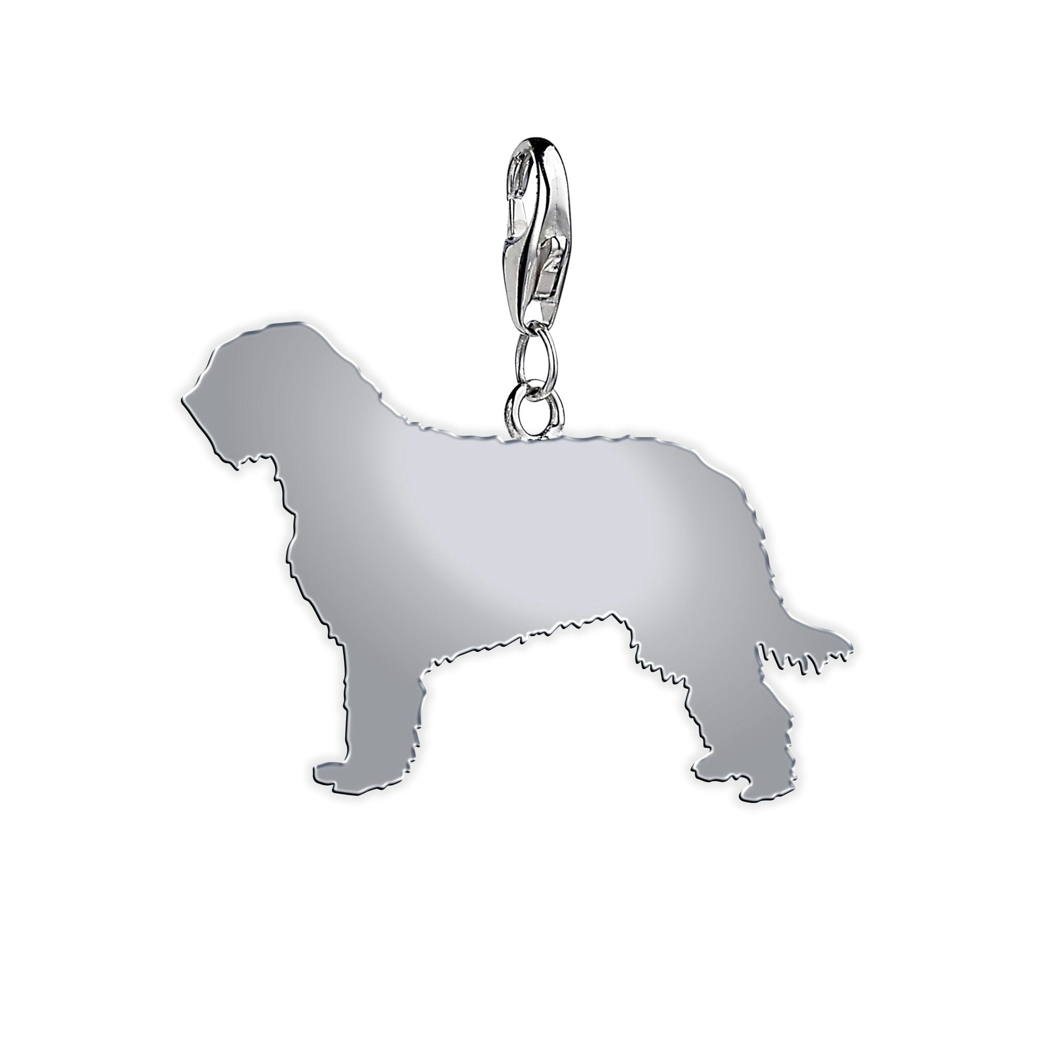 Mylee London Silver Otterhound Silhouette Charm - No - Clip On Charm