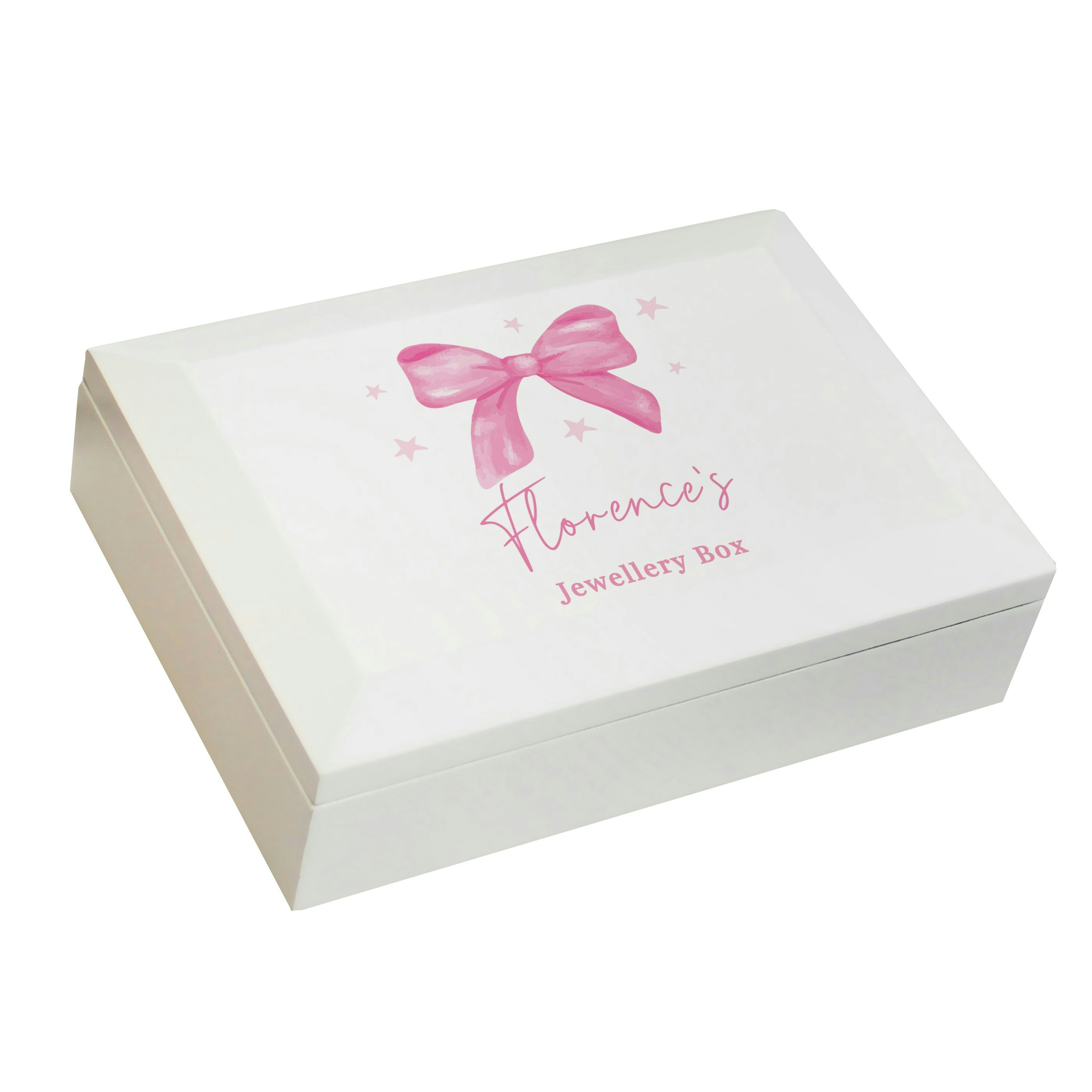 Personalised Memento Company Personalised Bow Jewellery Box