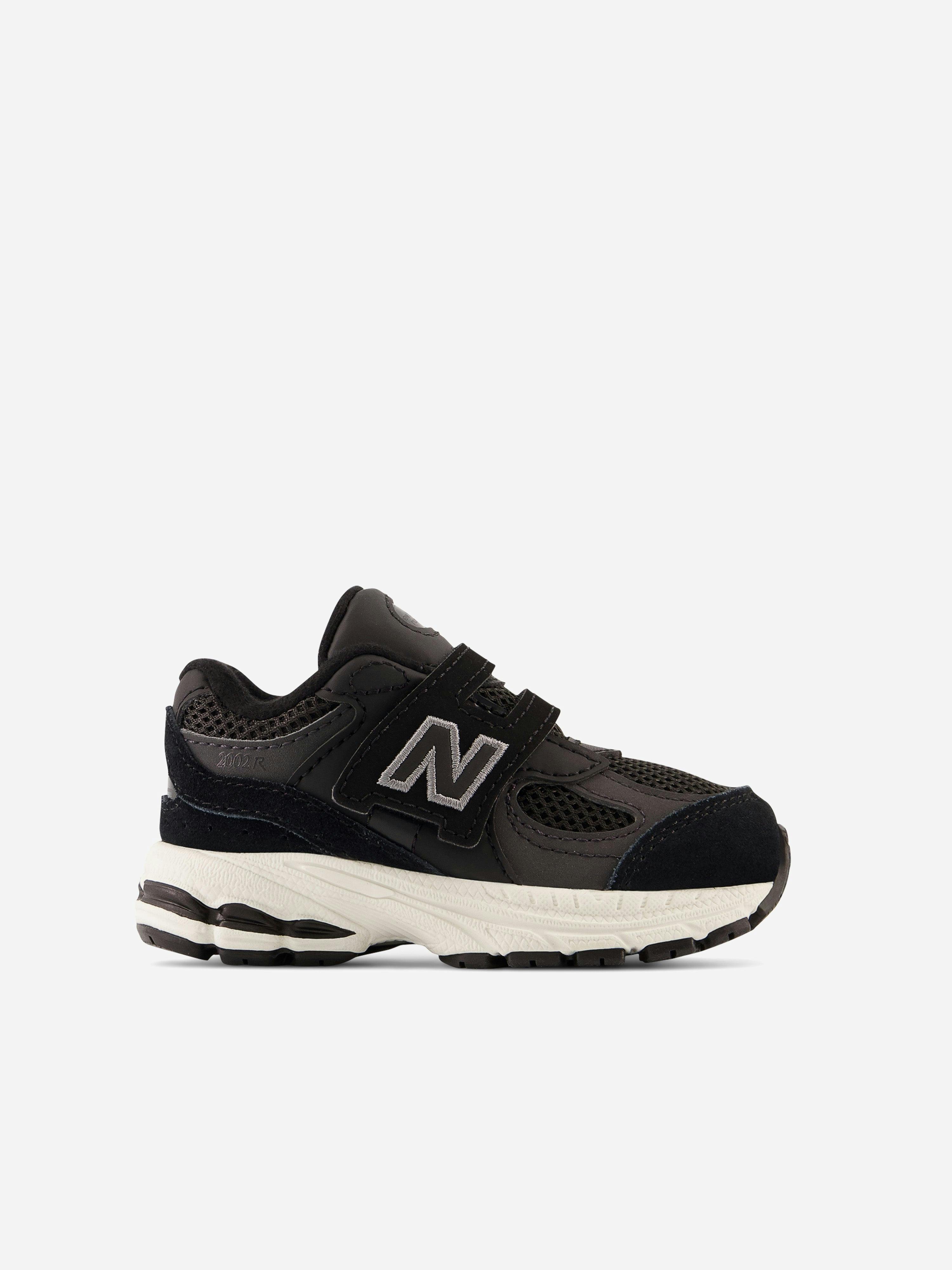 New Balance Black Kids 2002 Velcro Trainers In - Eu 23 Uk 6 - Us 6.5