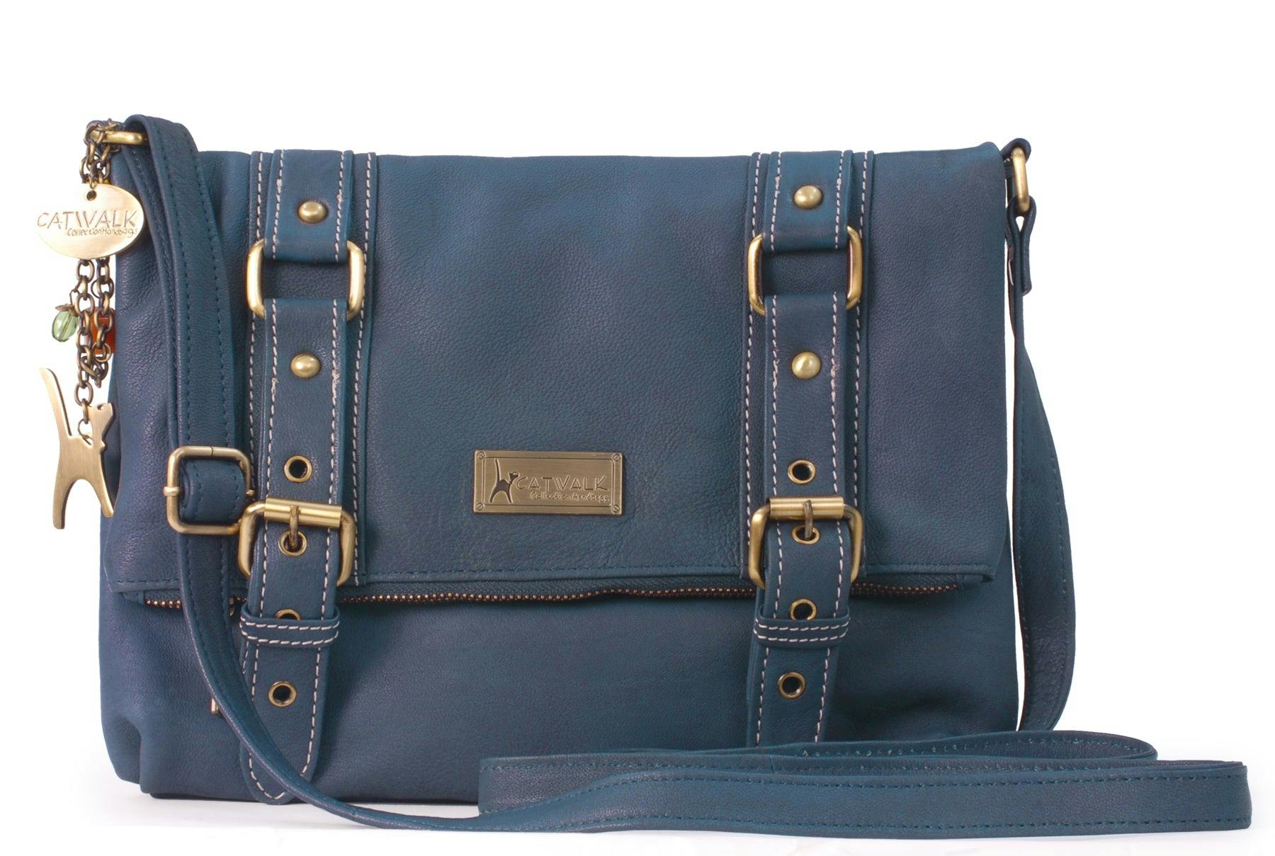 Catwalk Collection Handbags Dark/Blue Abbey Road - Crossbody Bag