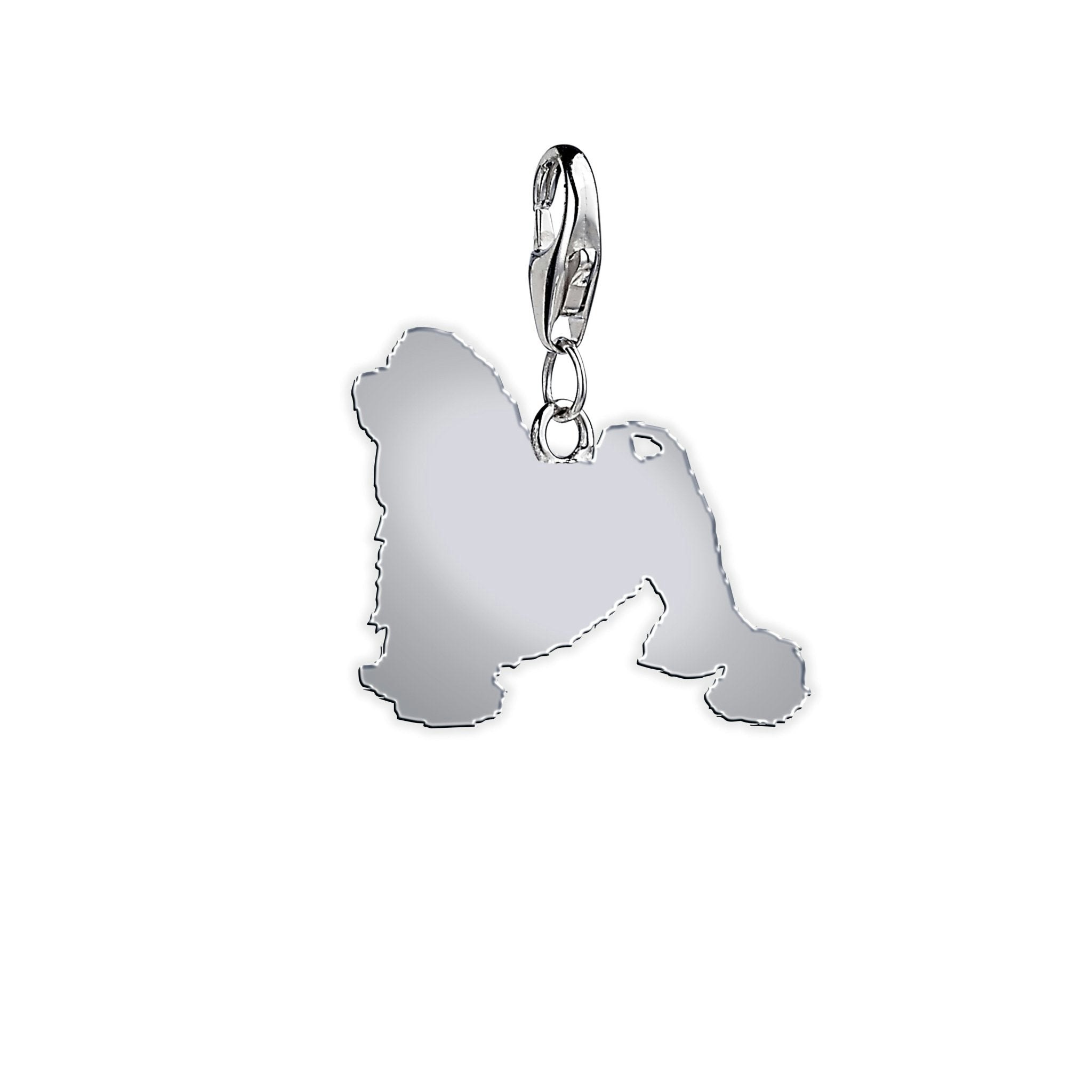 Mylee London Silver Lowchen Silhouette Charm - Yes - Clip On Charm