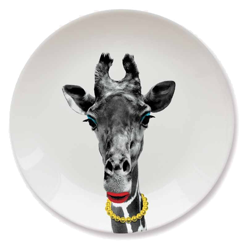 Mustard Light Wild Dining Plate - Giraffe