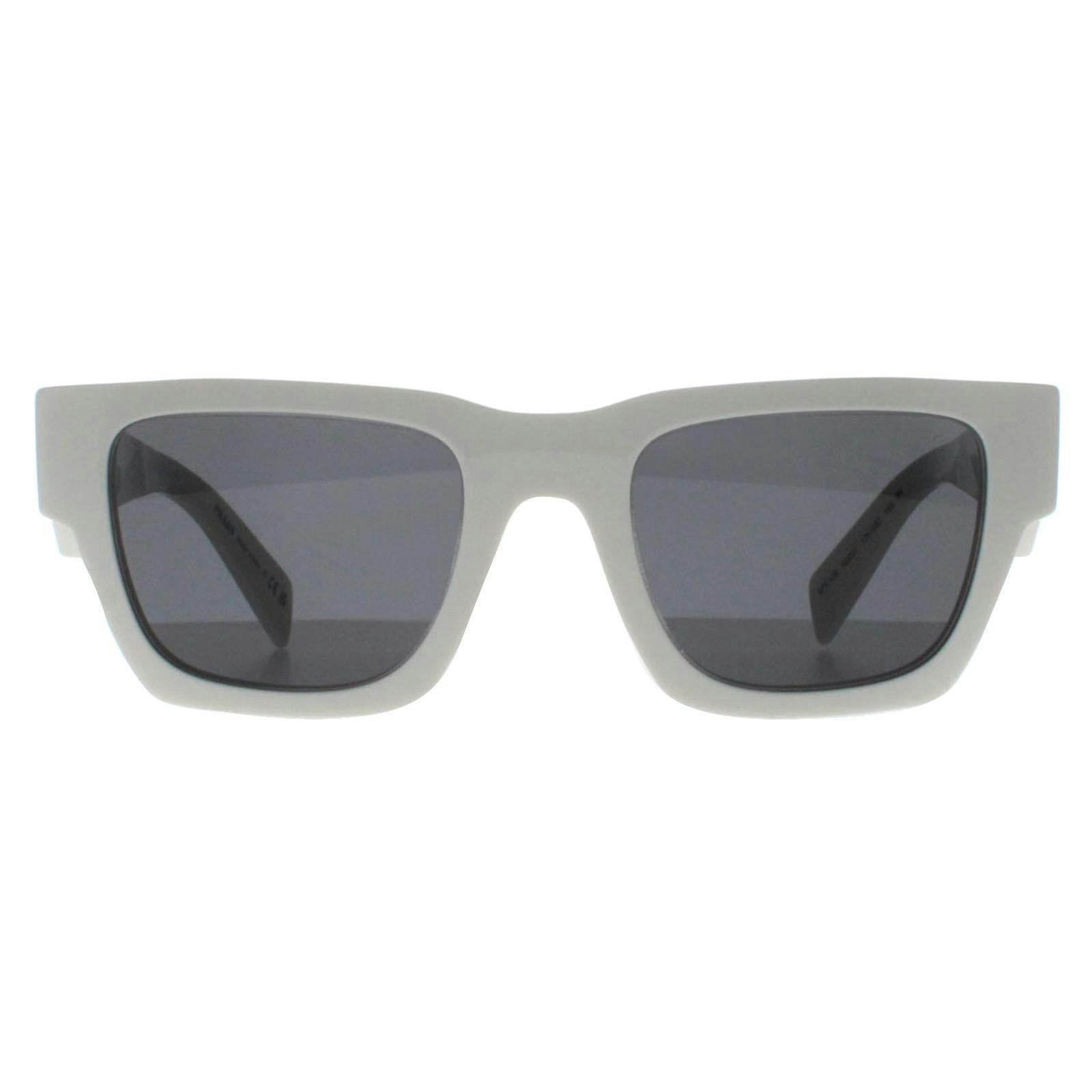 Prada Square Mens Talc Dark Grey PRA06S - White - One Size - Image 8