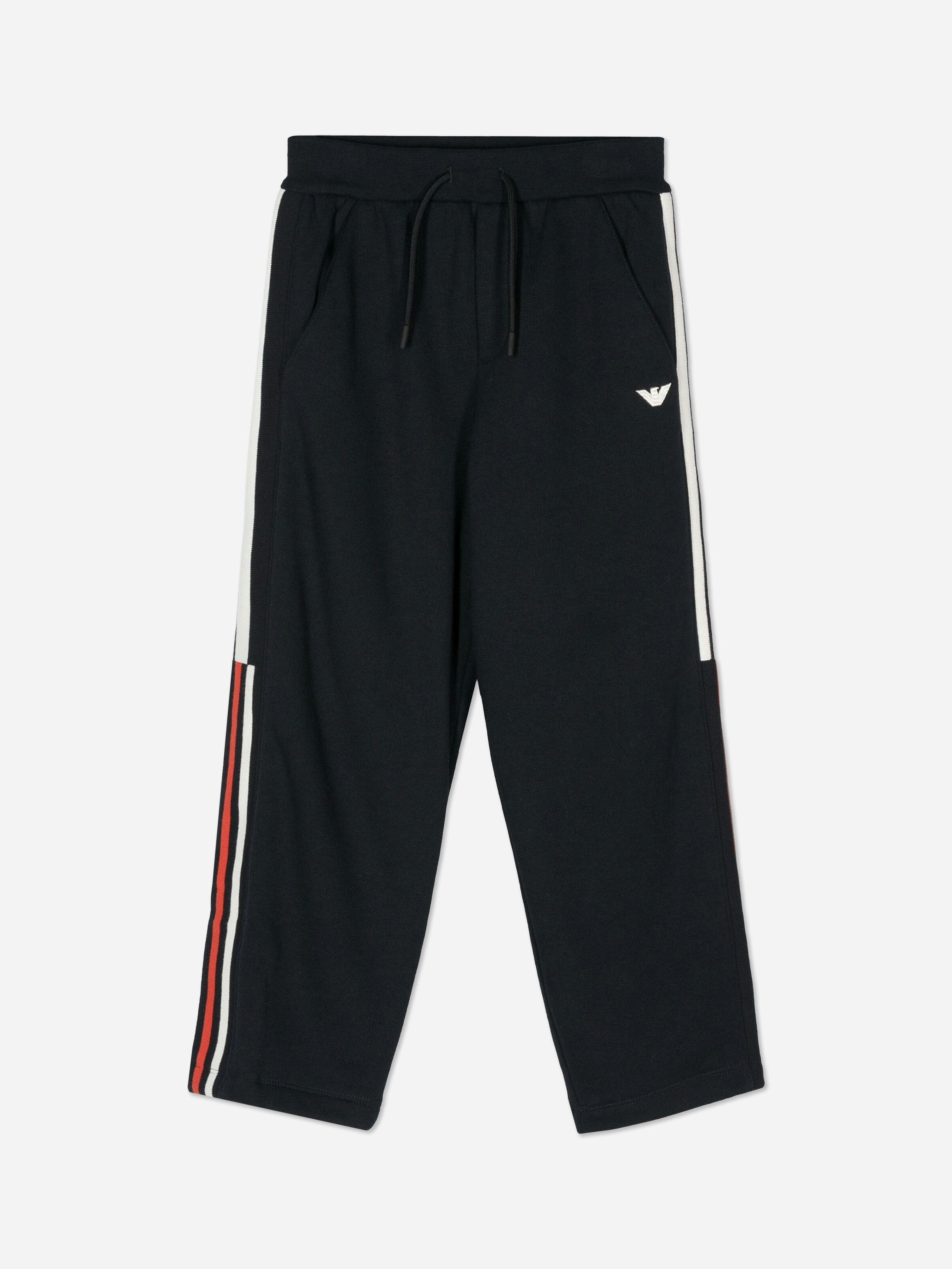 Emporio Armani Boys Blue Logo Joggers In Navy - 6 Yrs