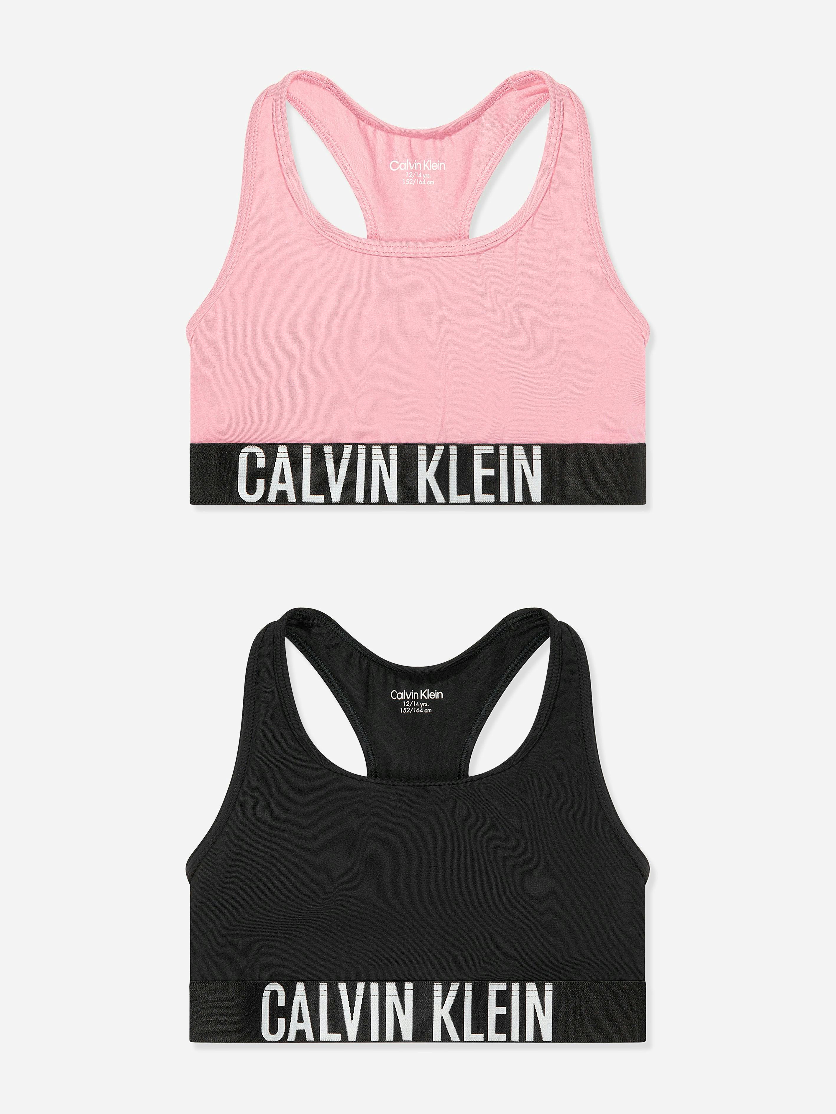 Calvin Klein Girls 2 Pack Bralette Set In Multicolour - Multicoloured - 12 - 14 Yrs