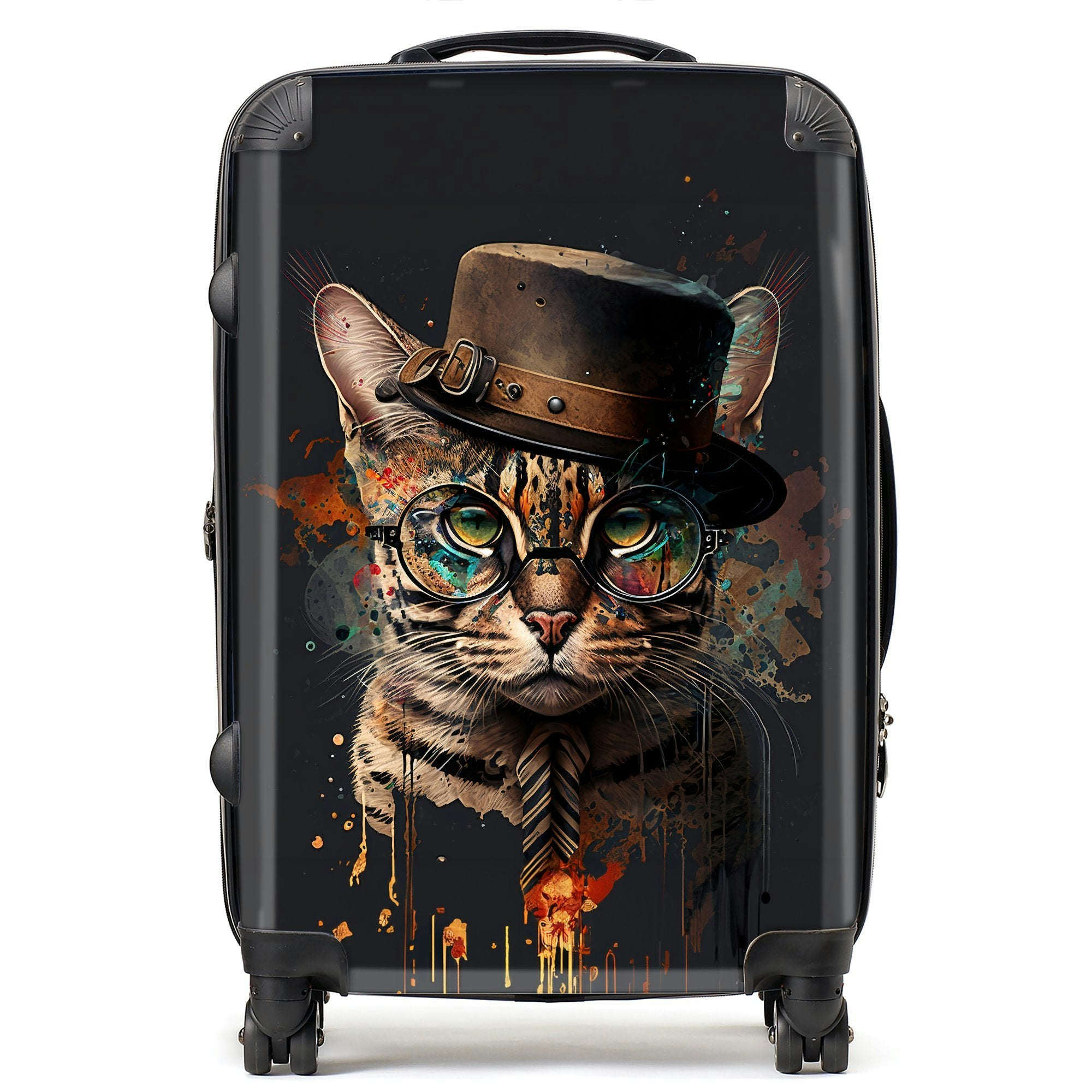 Warren Reed Bengal Cat Splashart Suitcase - Medium