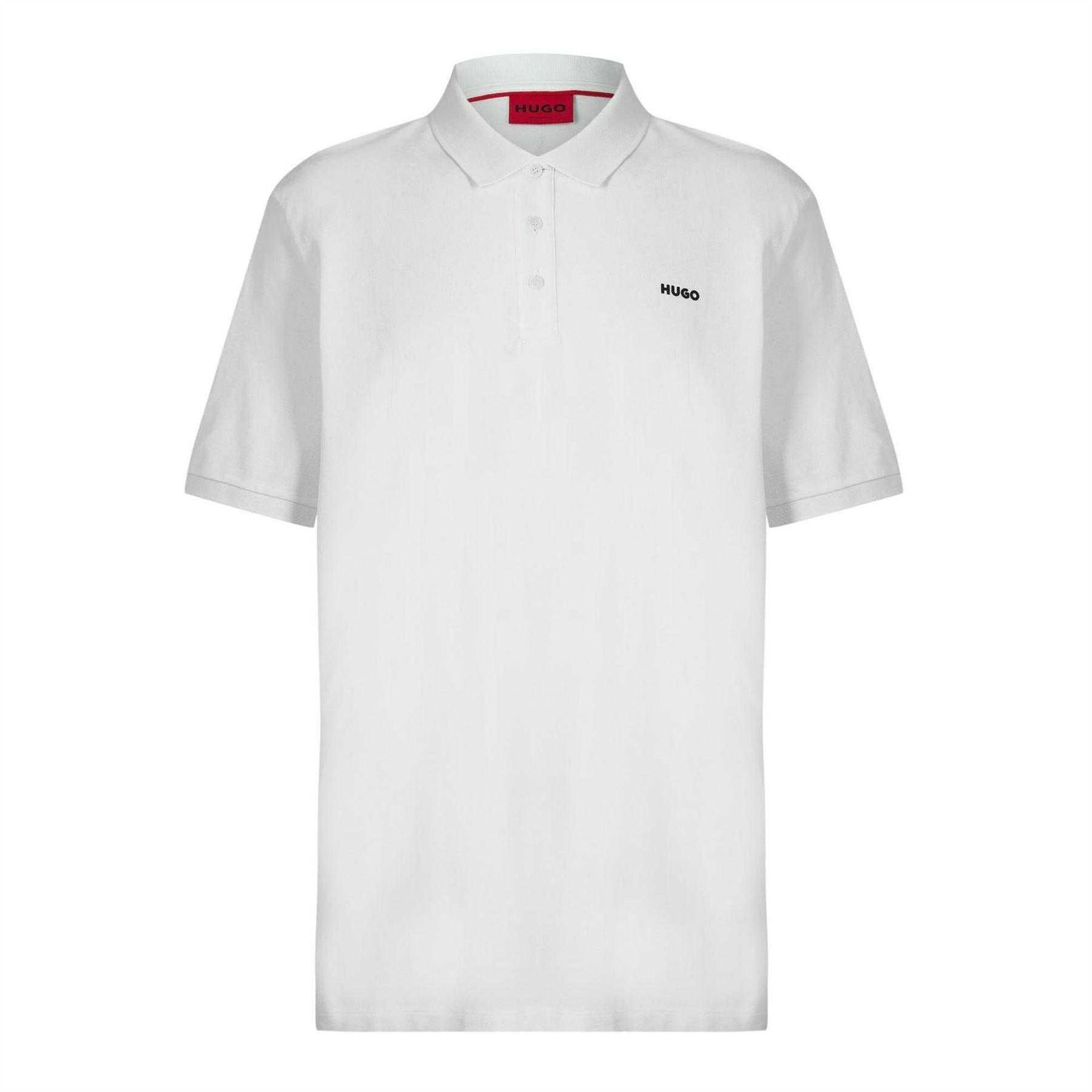 Hugo Men's Donos Cotton Polo Shirt - Natural - Xxl - Natural - 100% Cotton