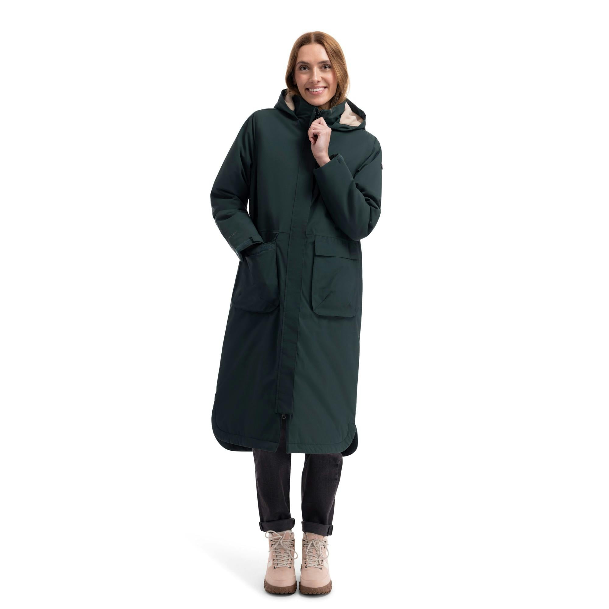 Trespass Women's Dark/Green Kamila 3 In 1 Waterproof Jacket - Xl - 100% Polyester