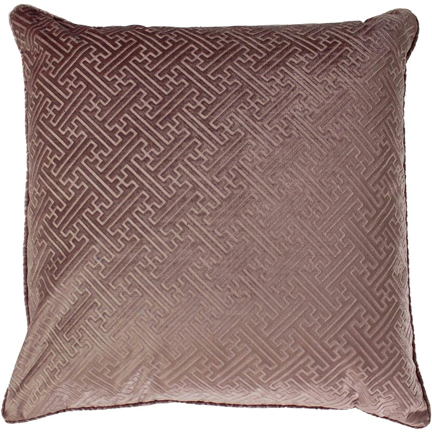 Paoletti Pink Florence Cushion Cover - Blush - One Size - Blush - 100% Polyester