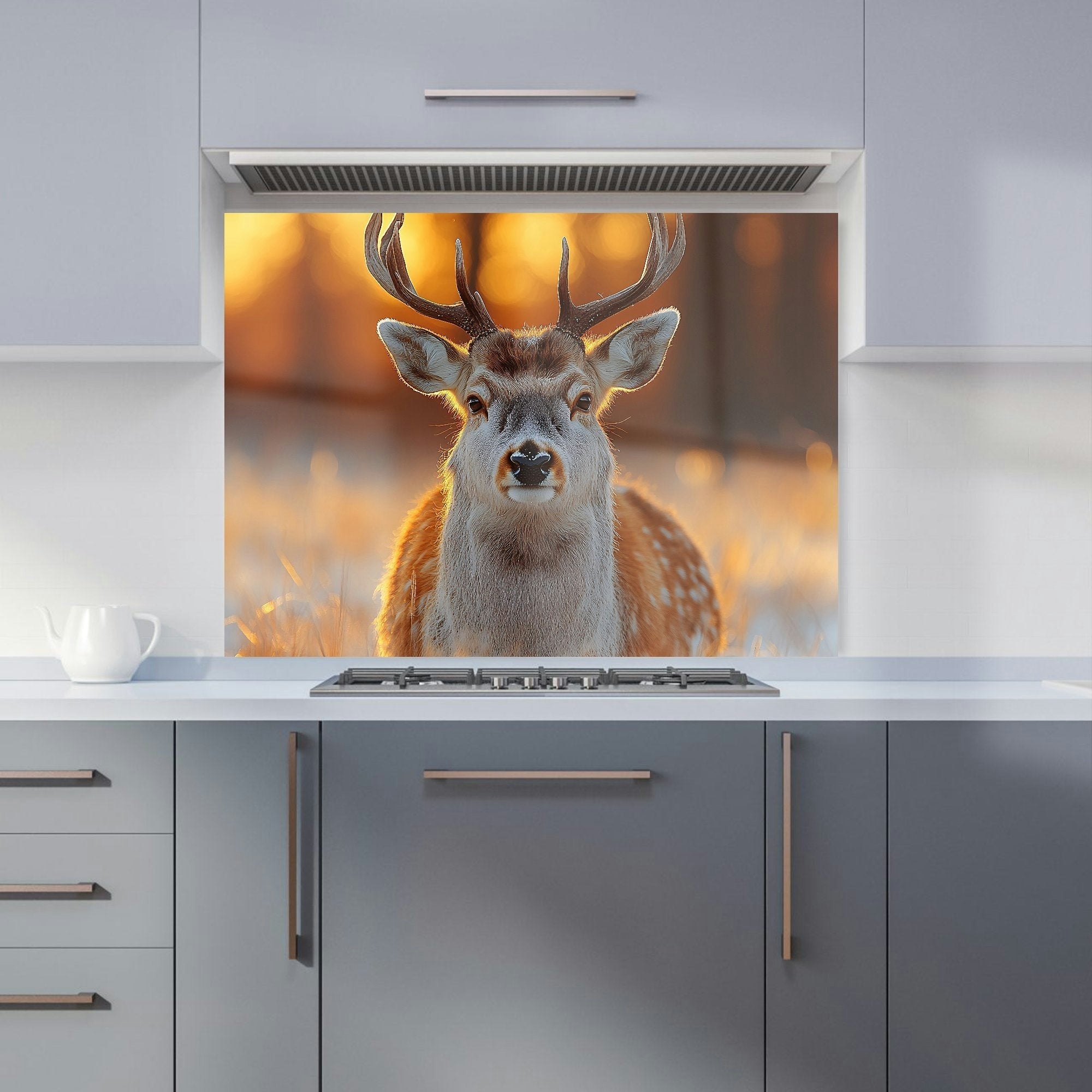 Warren Reed Deer Kitchen Splashback - W900mm X H650mm