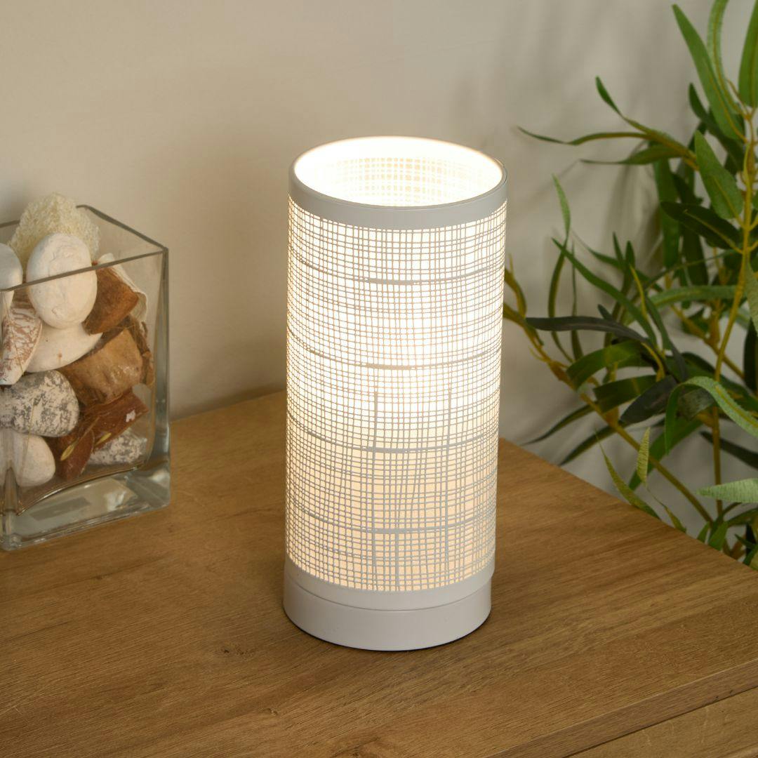 Rackhams White Astor Touch Table Lamp