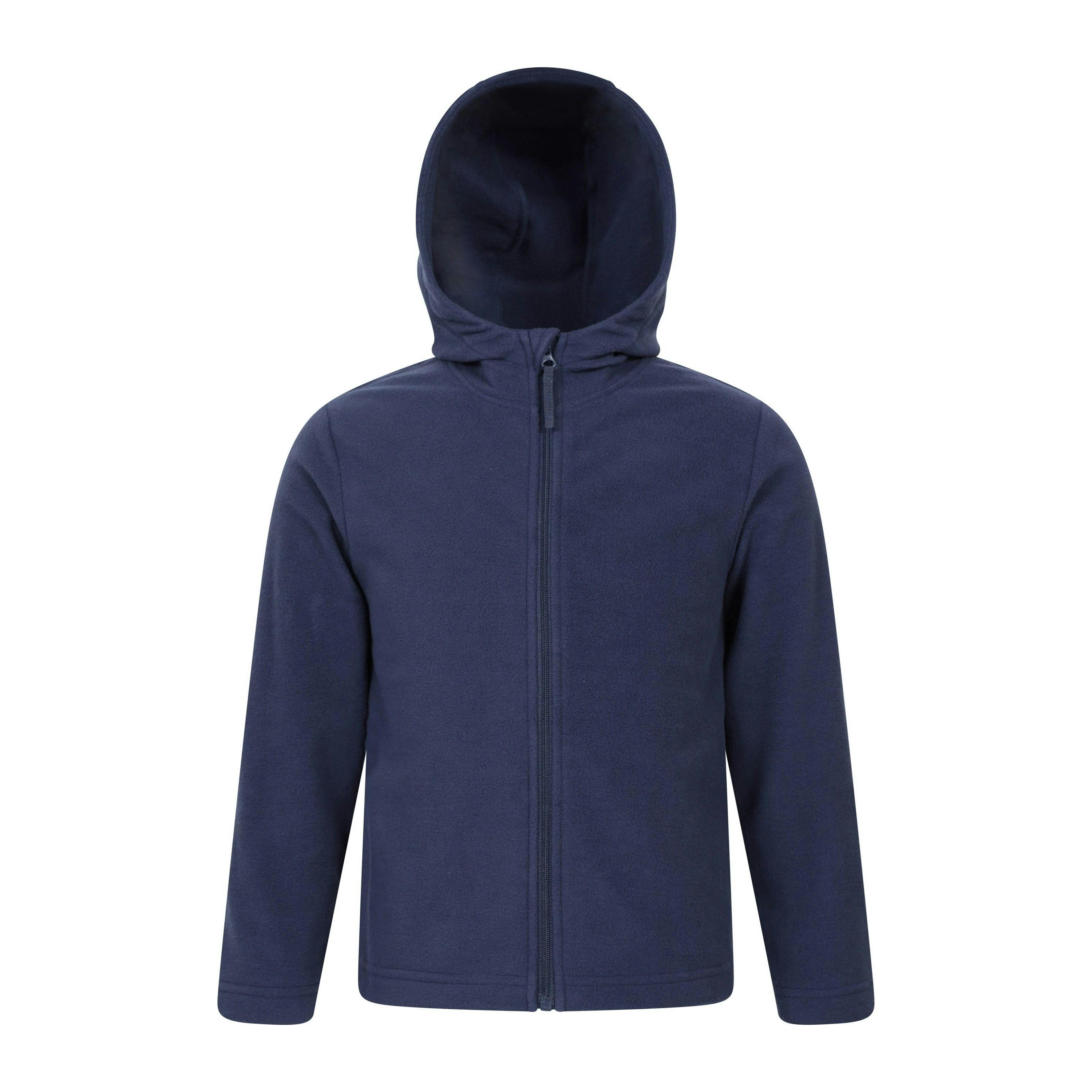 Mountain Warehouse Dark/Blue Kids Camber Full Zip Hoodie - 3-4 Years - 100% Polyester