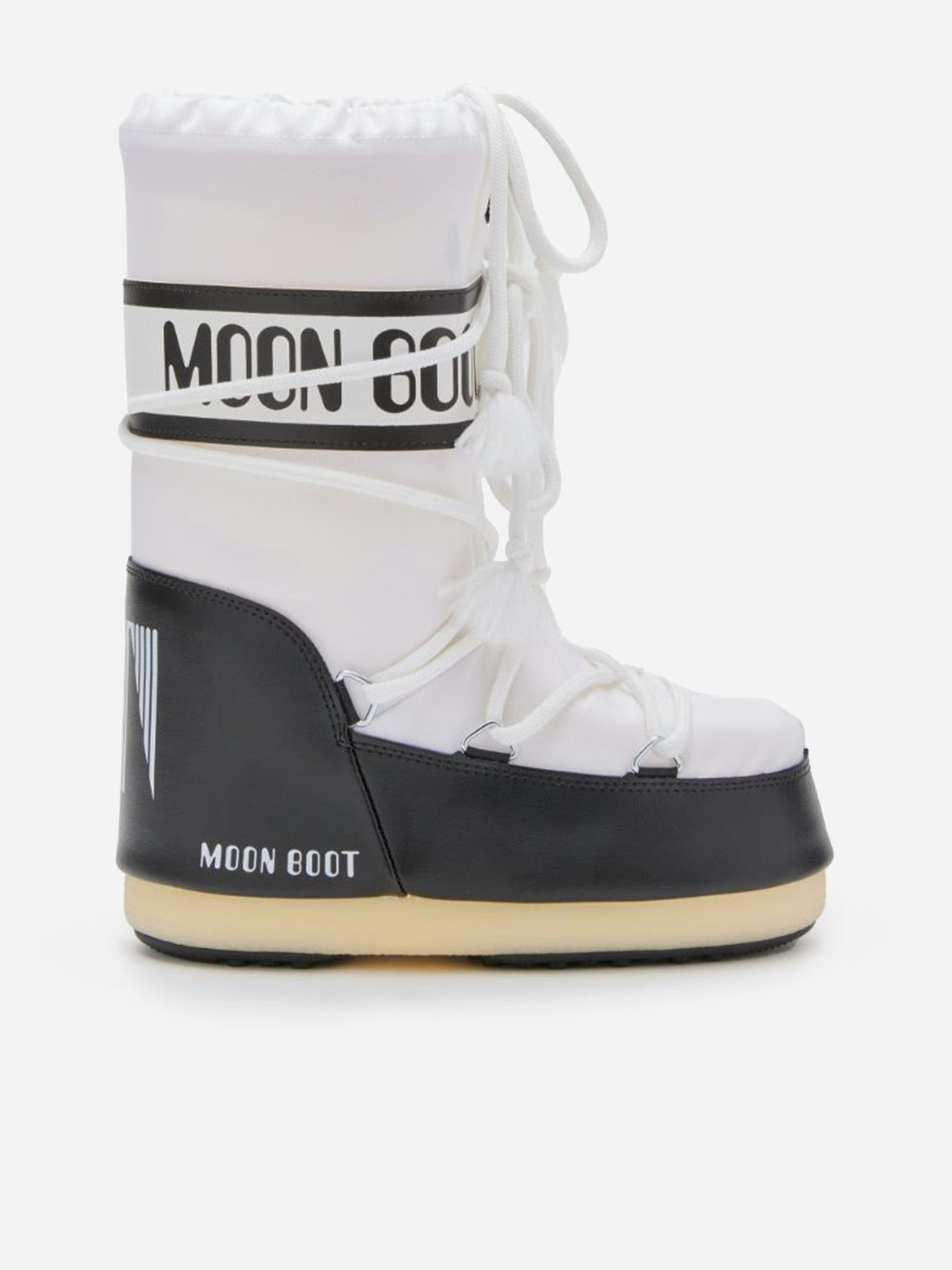 Moon Boot White Kids Icon Boots In - Eu 31 - 34 Uk 12.5 - 2