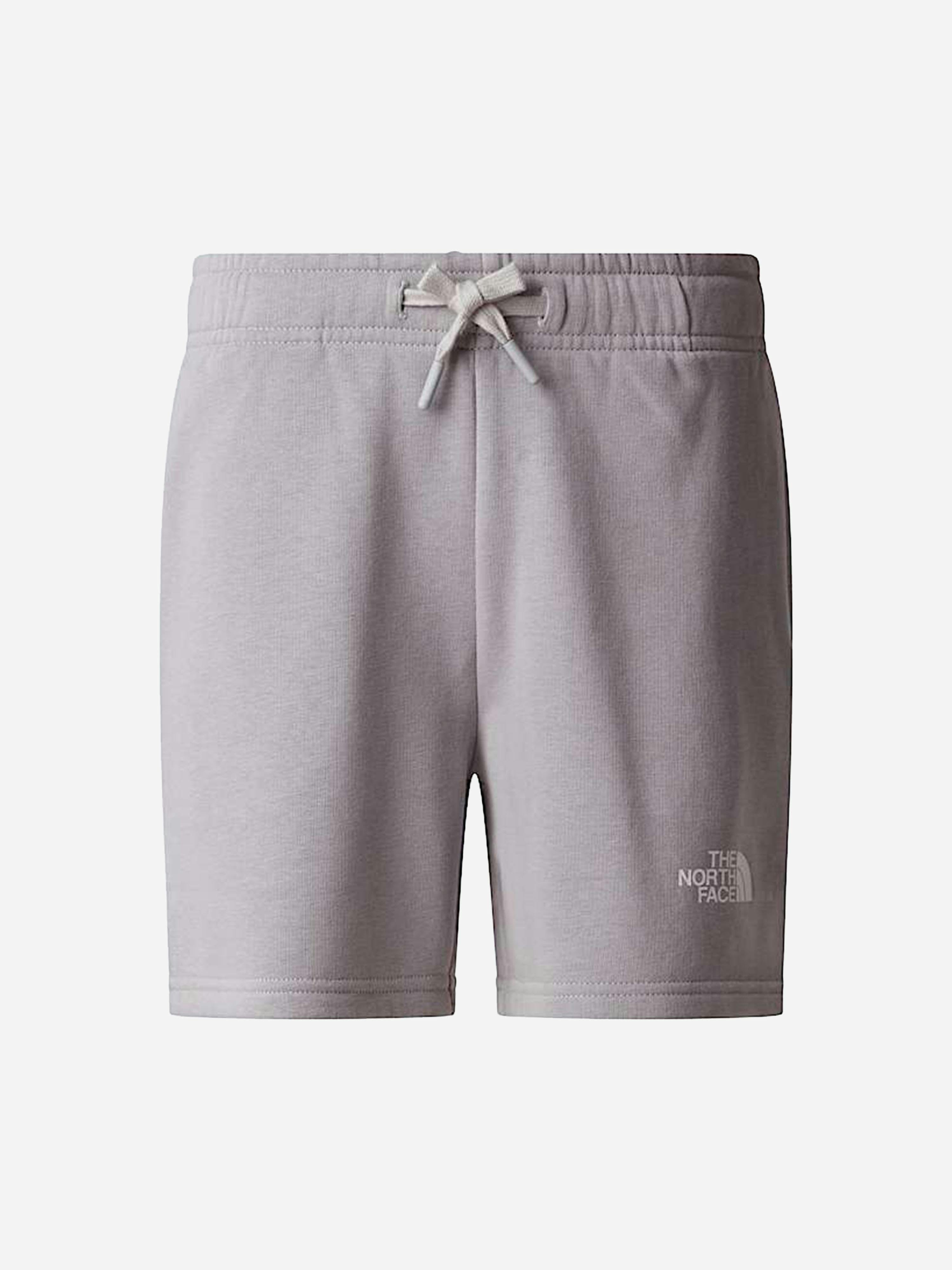 The North Face Boys Light/Grey Kids Simple Dome Regular Shorts In - 10 Yrs