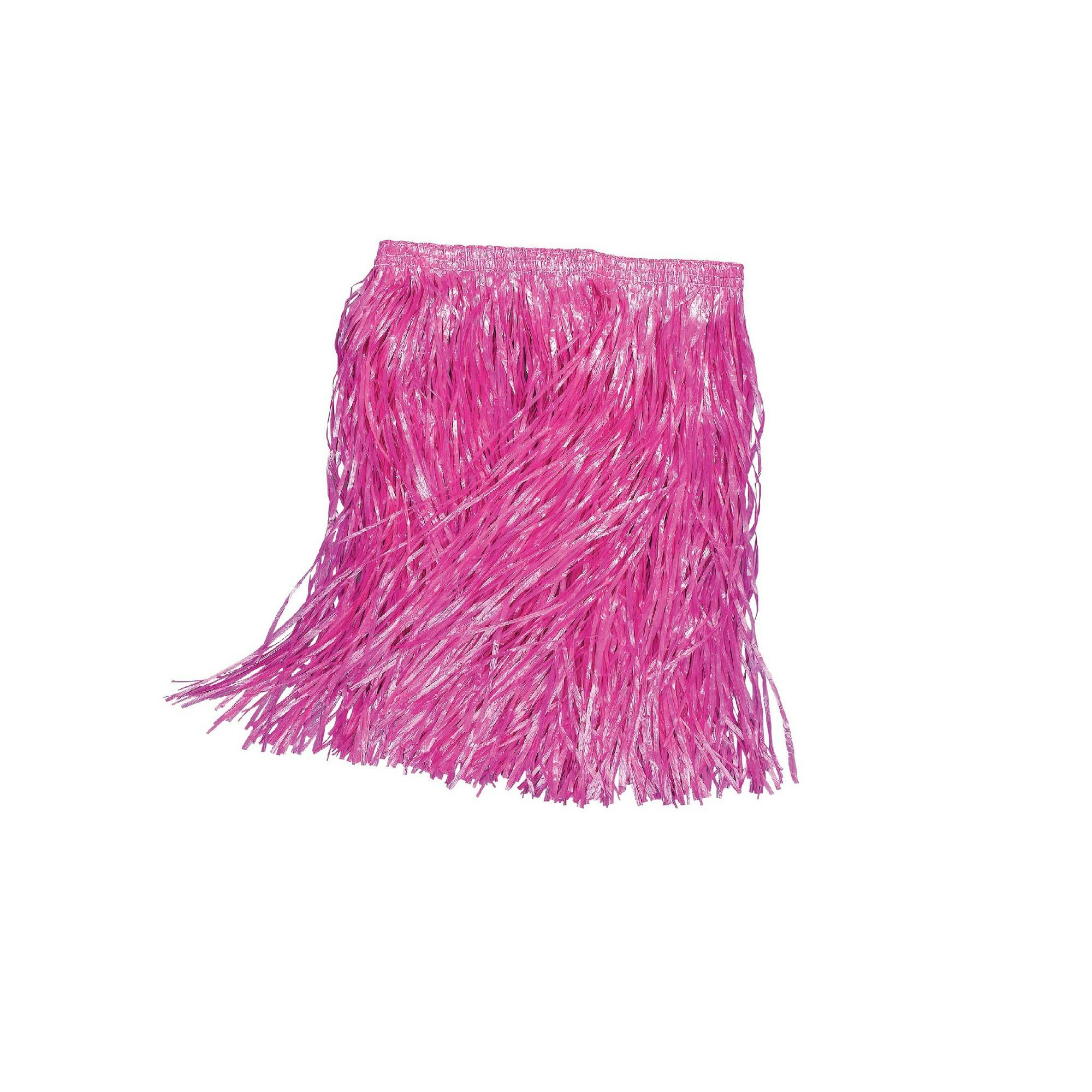 Bristol Novelty Pink Kids Fake Grass Skirt - One Size