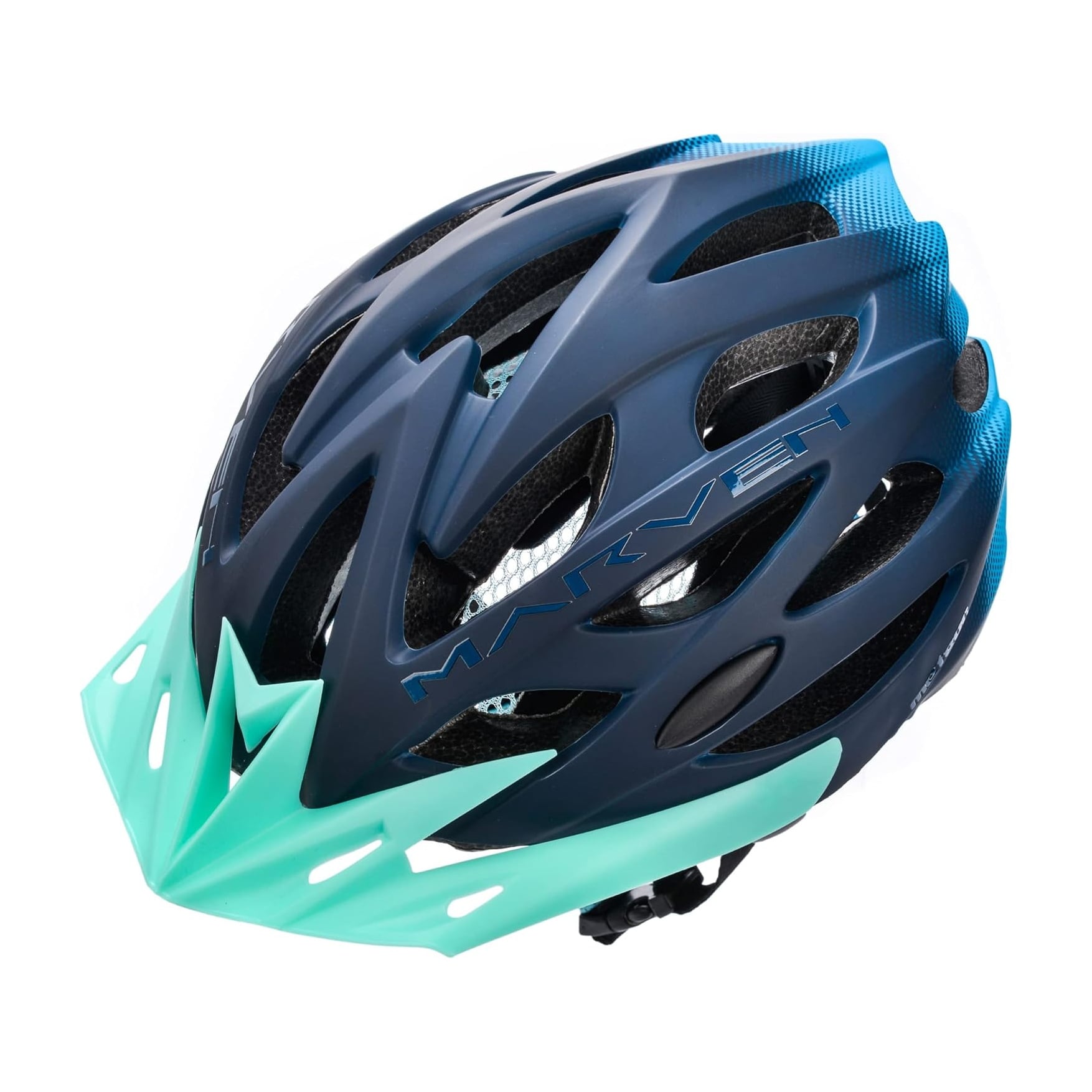 Meteor Blue/Cyan Marven Cycle Helmet Mtb Bike Skateboard Scooter Safety Gear - M 55 – 58 Cm (21.6 – 22.8 Inch) - Navy