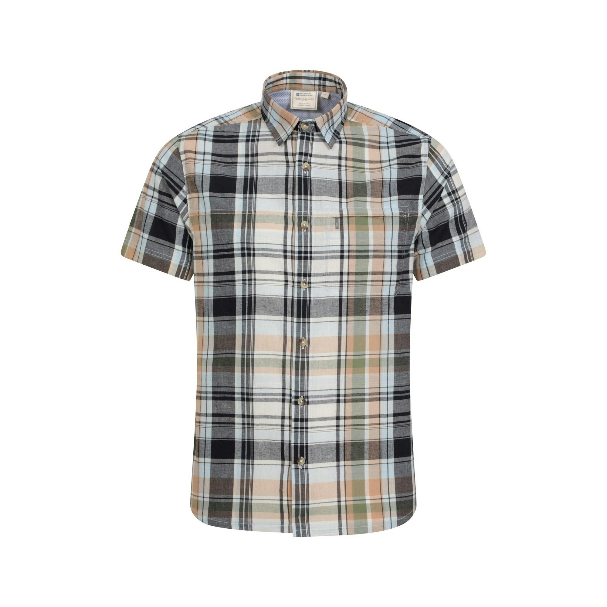 Mountain Warehouse Men's Green Cotton Shirt - 4XL - 100% Cotton