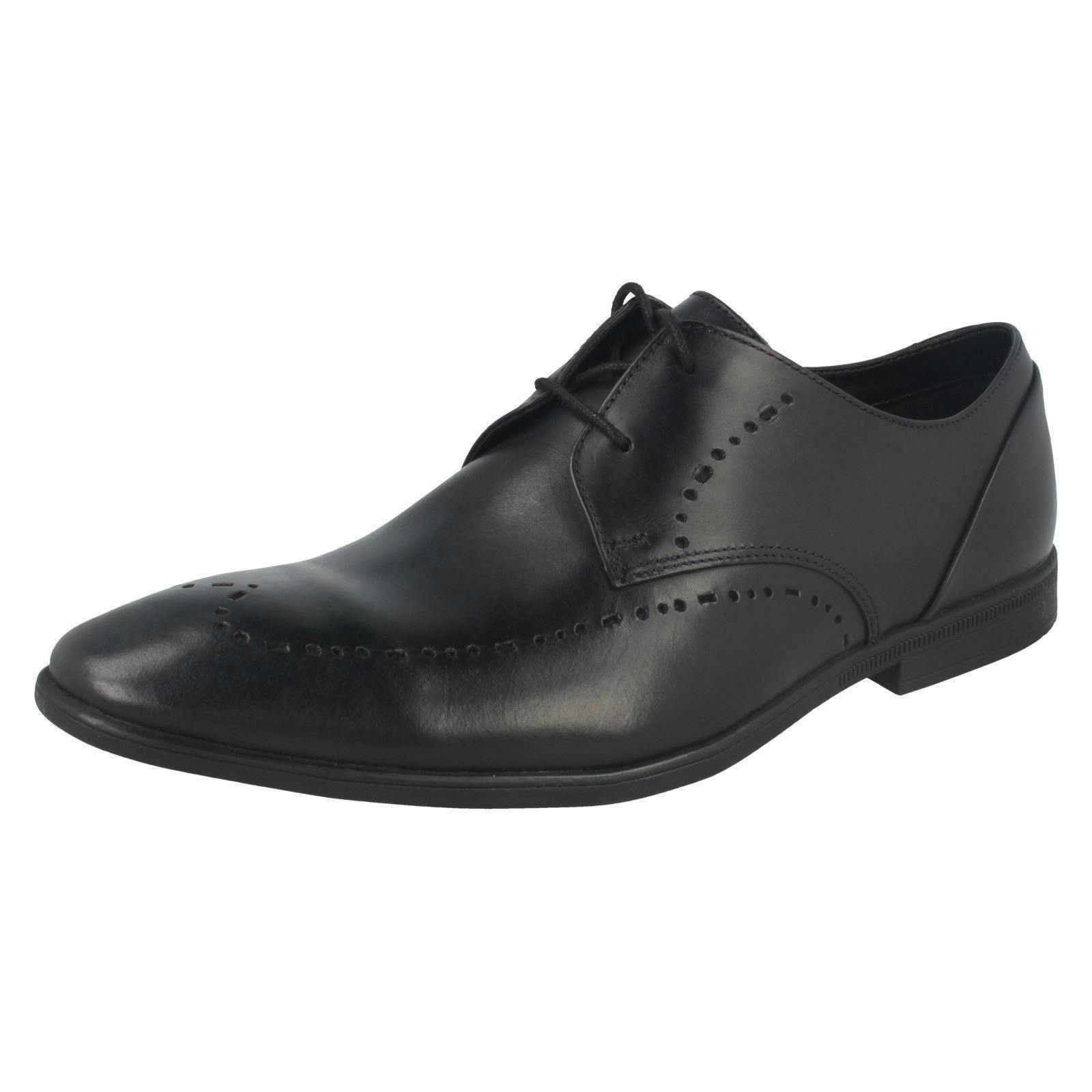 Clarks Men's Black Smart Lace Up Shoes Bampton Limit - Uk 11