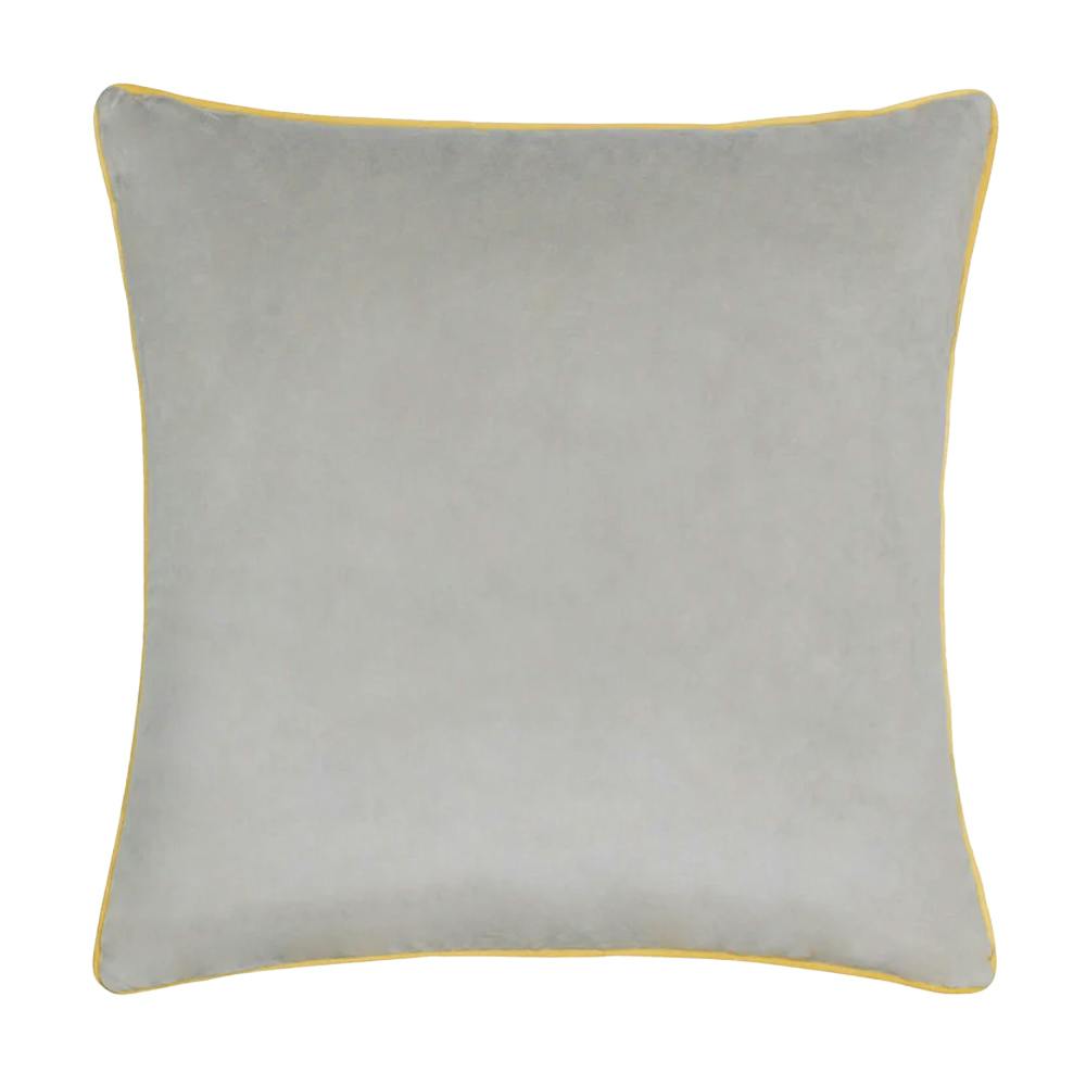 Furn Meridian Velvet Cushion Cover - Dove/Cylon - 45Cm X 45Cm - Dove/Cylon - 100% Polyester
