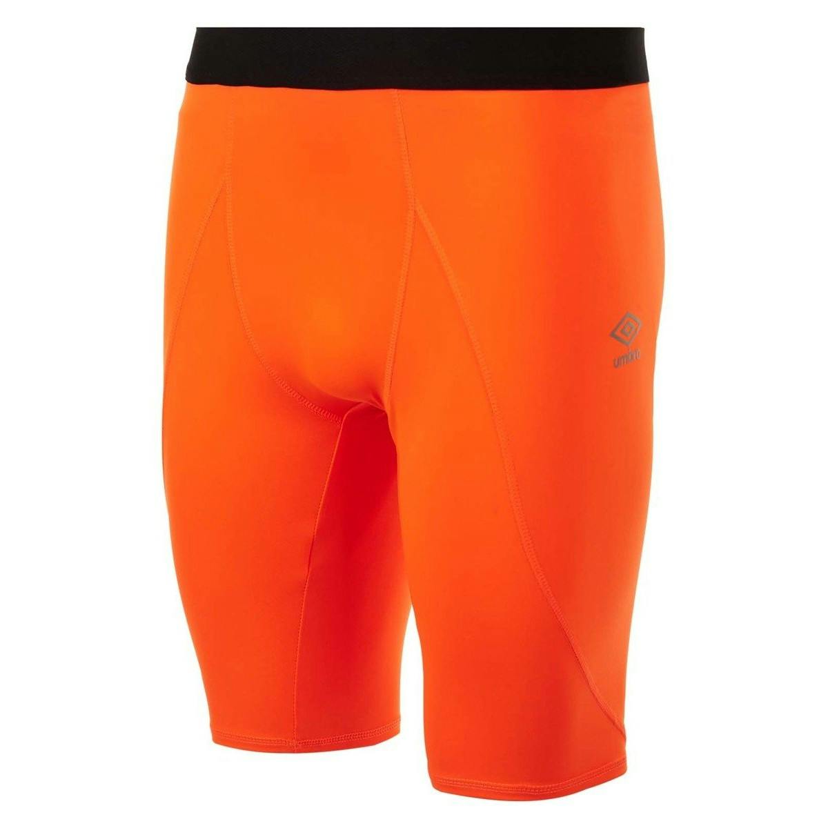 Umbro Men's Orange Player Elite Power Shorts - Shocking - Xxl - Shocking - 97% Polyester/3% Elastane