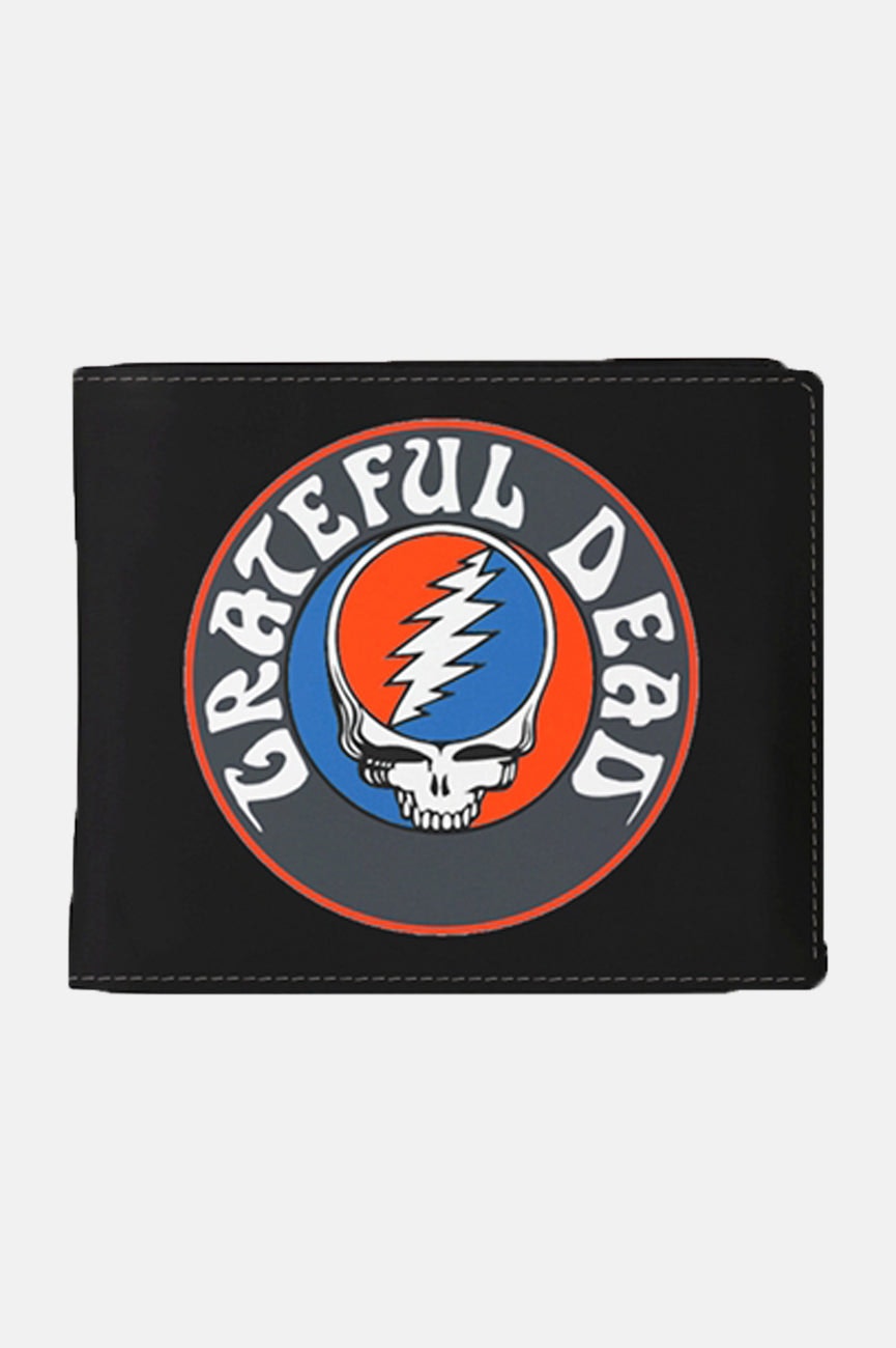 Paradiso Clothing Black Paradiso Greateful Dead Band Logo Bifold Wallet