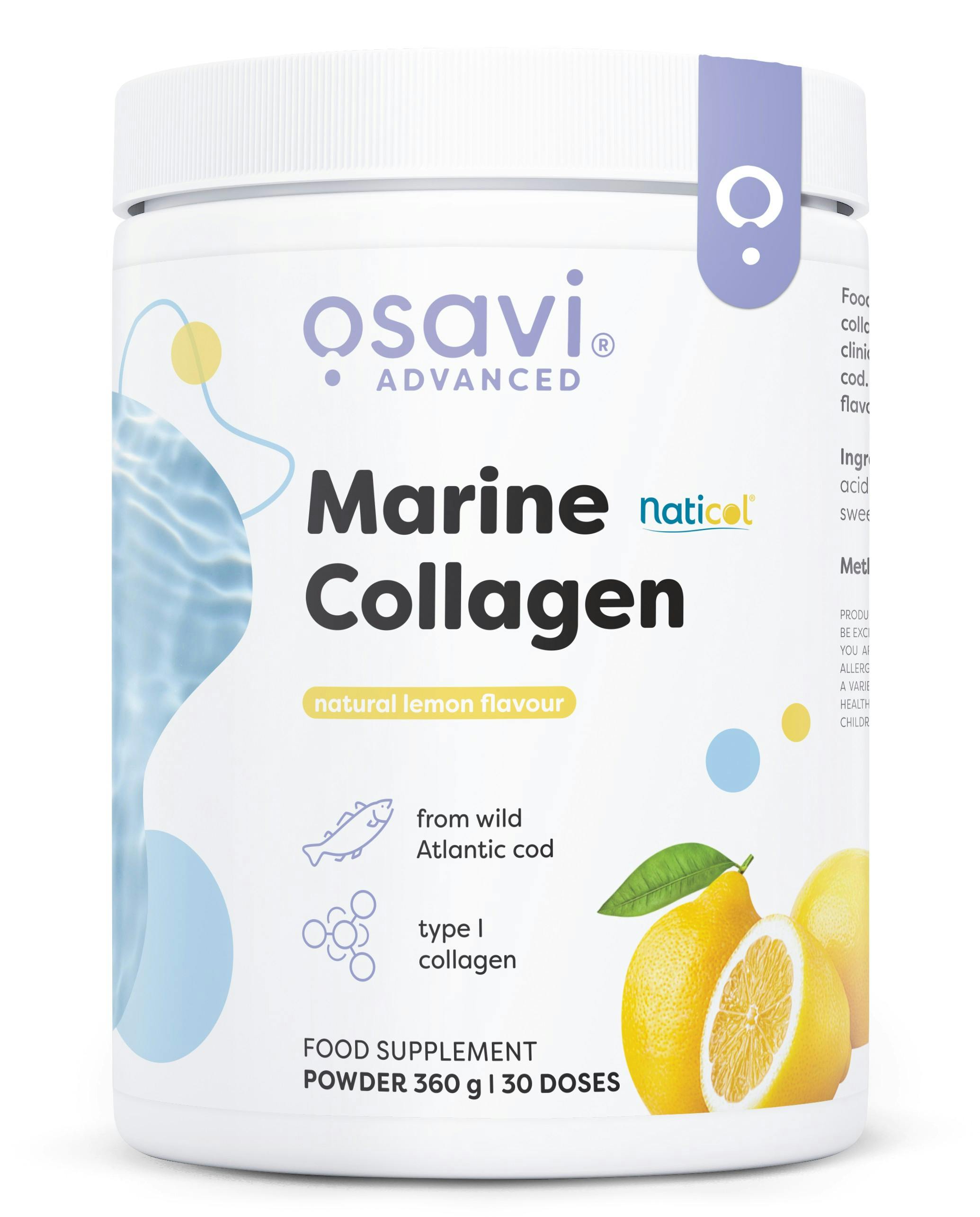 Osavi Marine Collagen Wild Cod, Lemon - 360G - Image 6