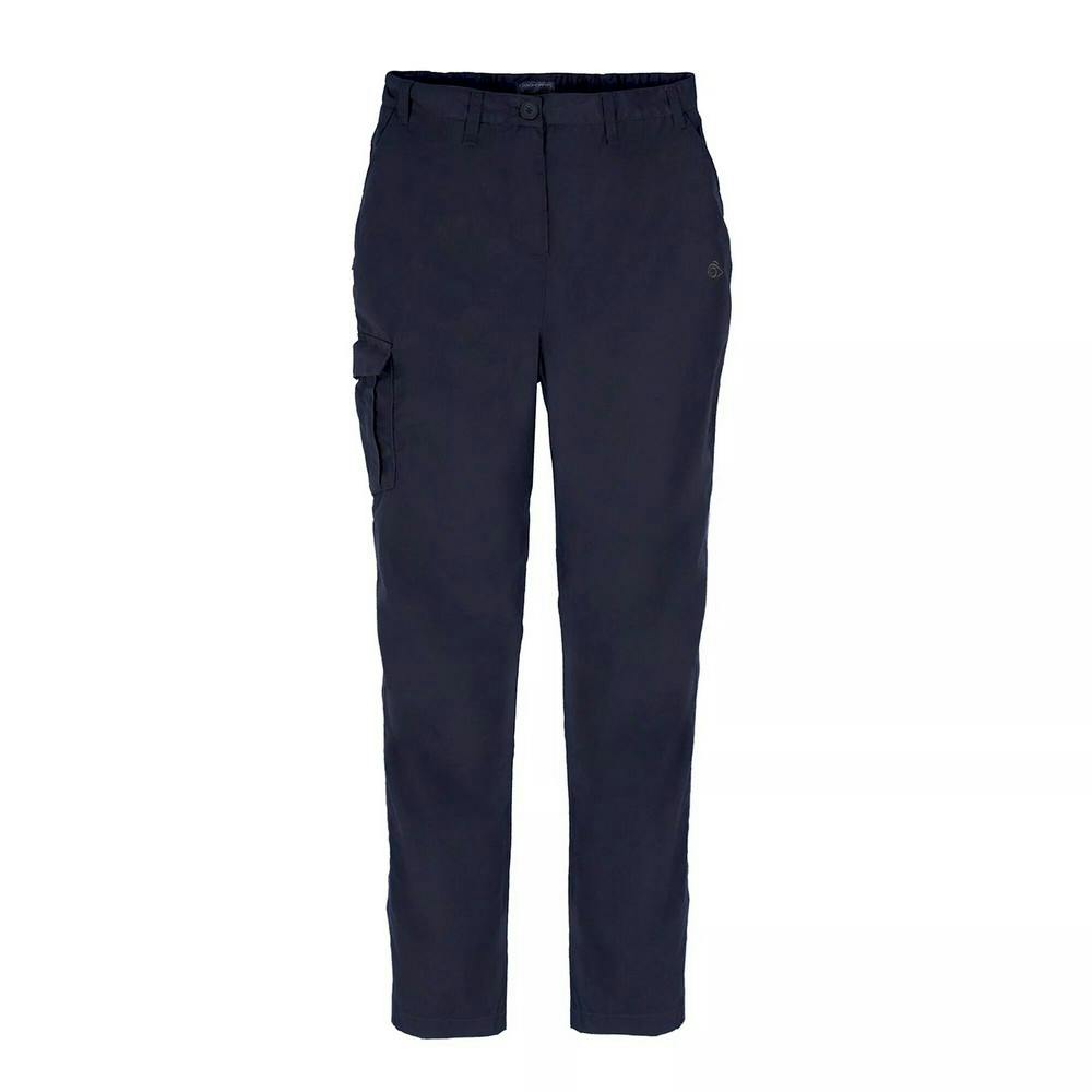 Craghoppers Women's Dark Expert Kiwi Trousers - Navy - 12 Uk L - Navy - 65% Polyester/35% Cotton