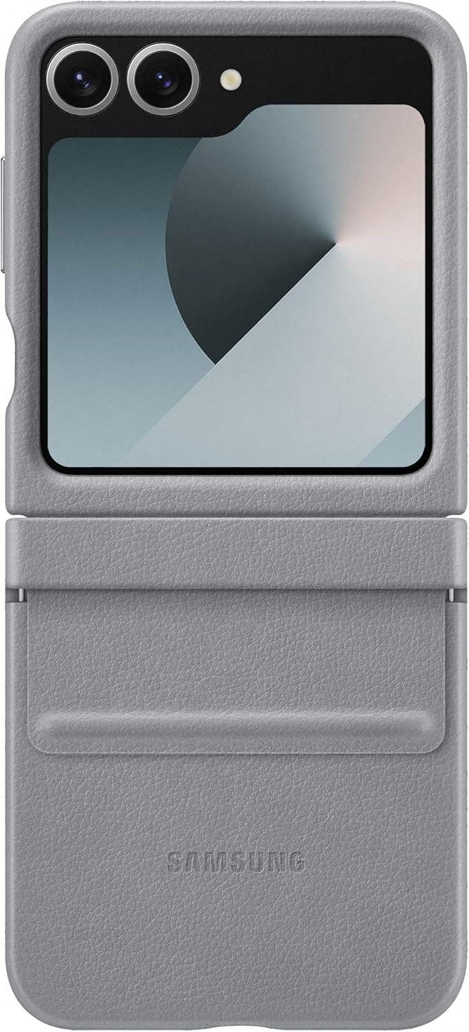 Samsung Faux Leather Case / Kindsuit Case For Galaxy Z Flip7 Fe Z Flip6 Grey Ef-Vf741pjegww - Image 4