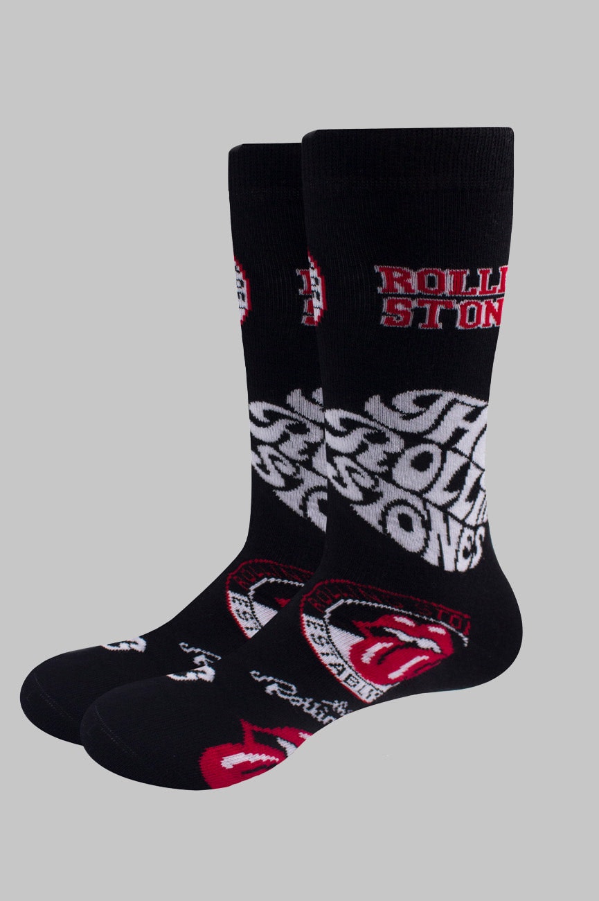 Paradiso Clothing Unisex The Rolling Stones Band Logos Socks