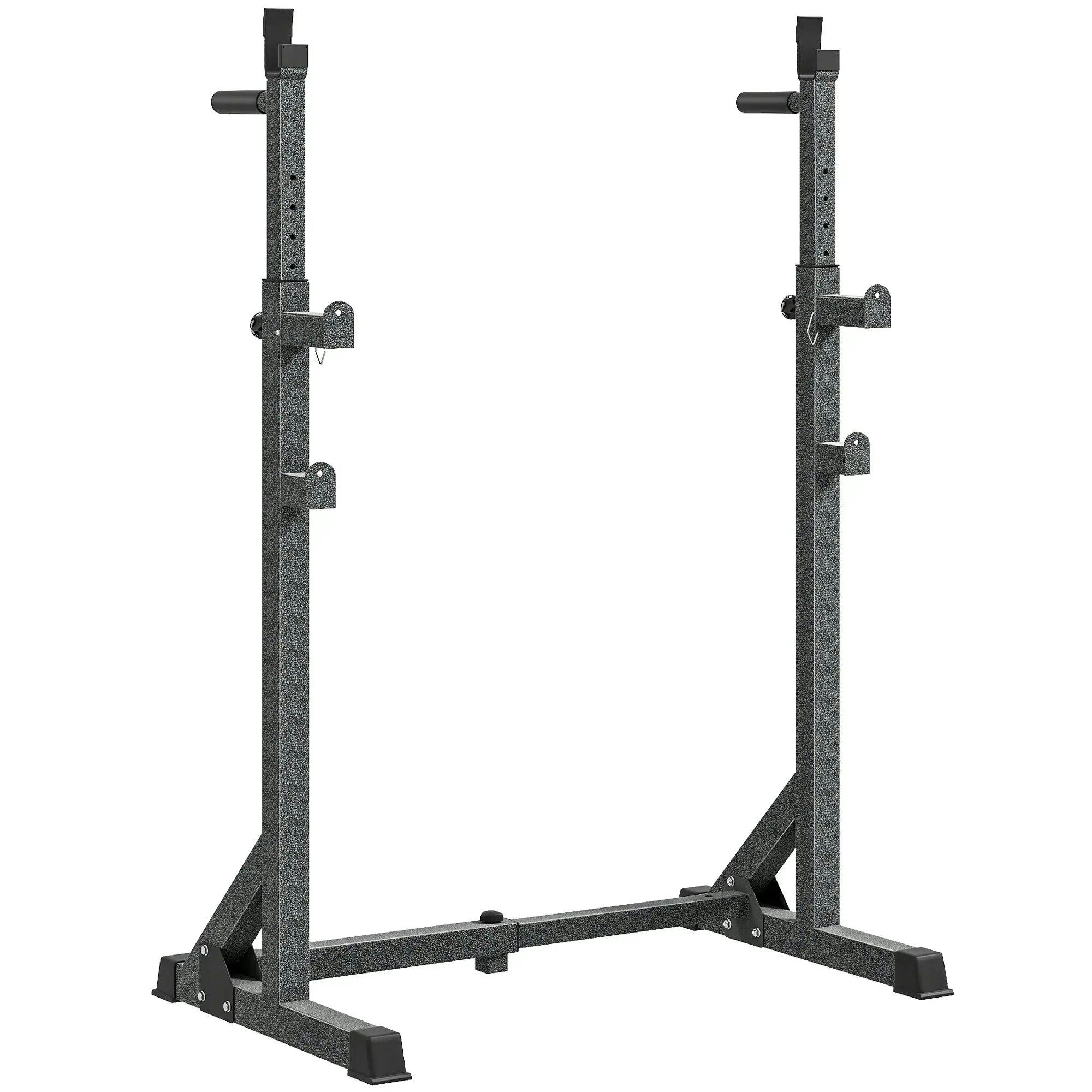 Sportnow Heavy Duty Squat Rack, Adjustable Weight Barbell Stand, For Home, Gym - Image 5