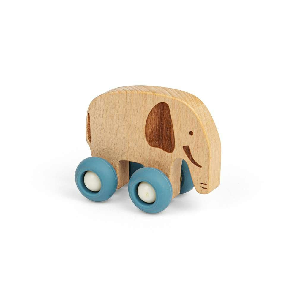 Bigjigs Toys Jungle Animal On Wheels -Elephant