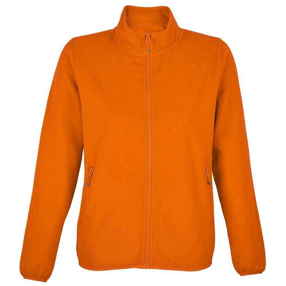 SOLS Womens/Ladies Factor Microfleece Recycled Fleece Jacket (Orange) - Size Medium - Image 2