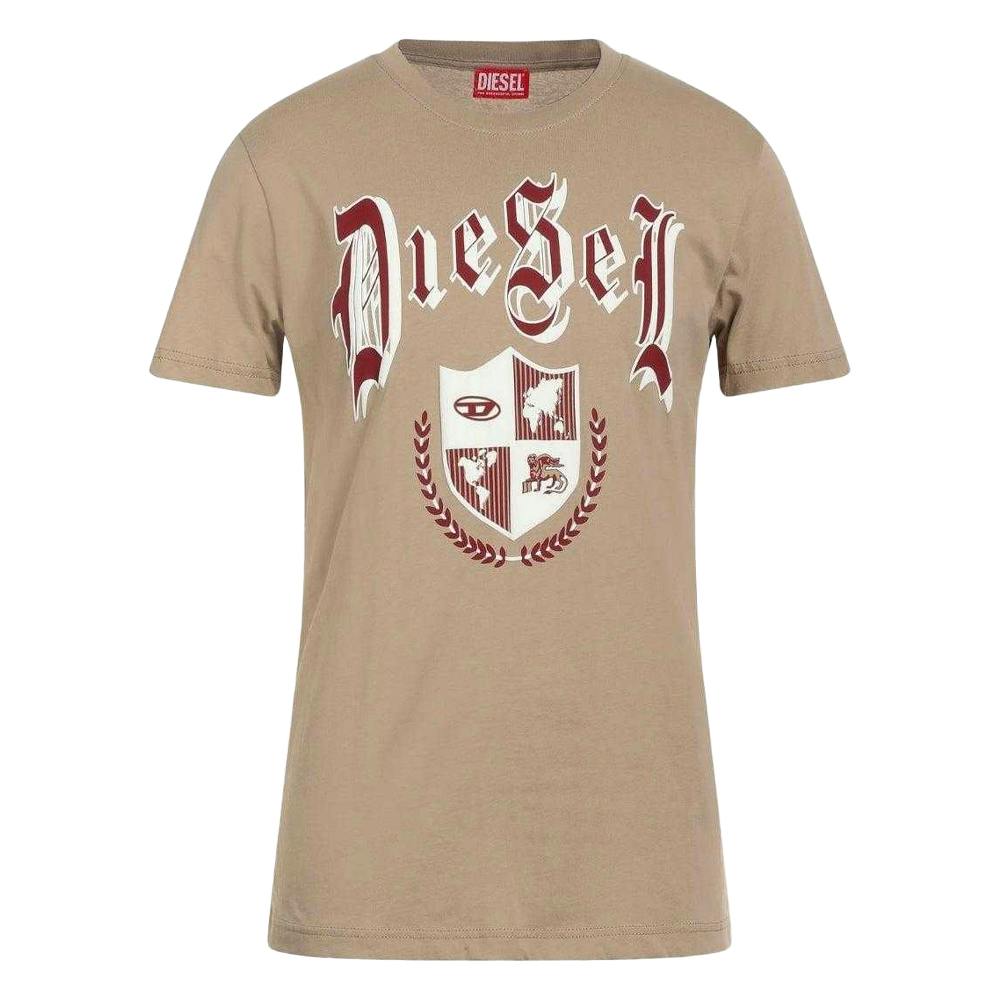 Diesel Unisex Beige Adult Medieval T-Shirt - Xxs - 100% Cotton