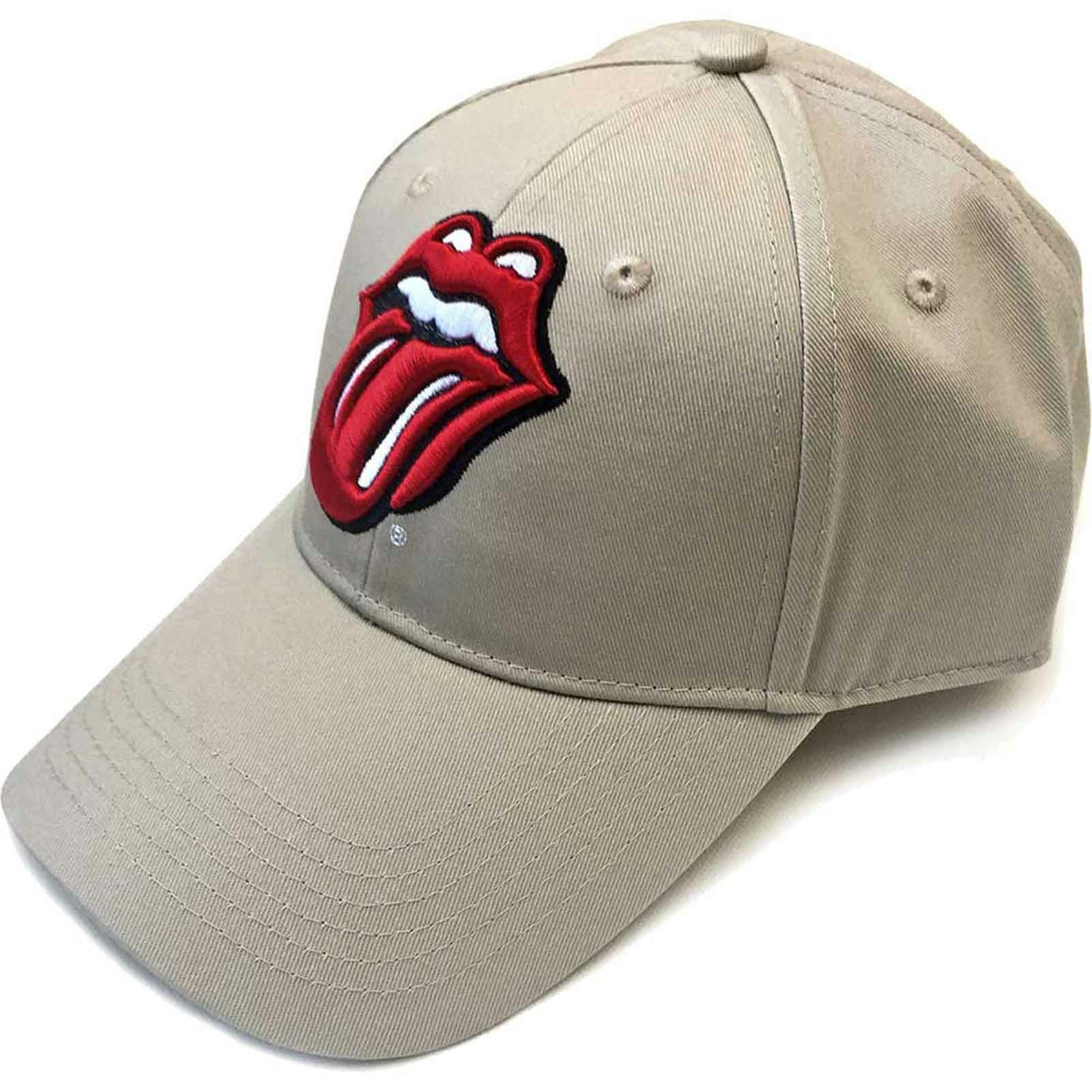 Paradiso Clothing Unisex The Rolling Stones Classic Tongue Band Logo Sand Strapback
