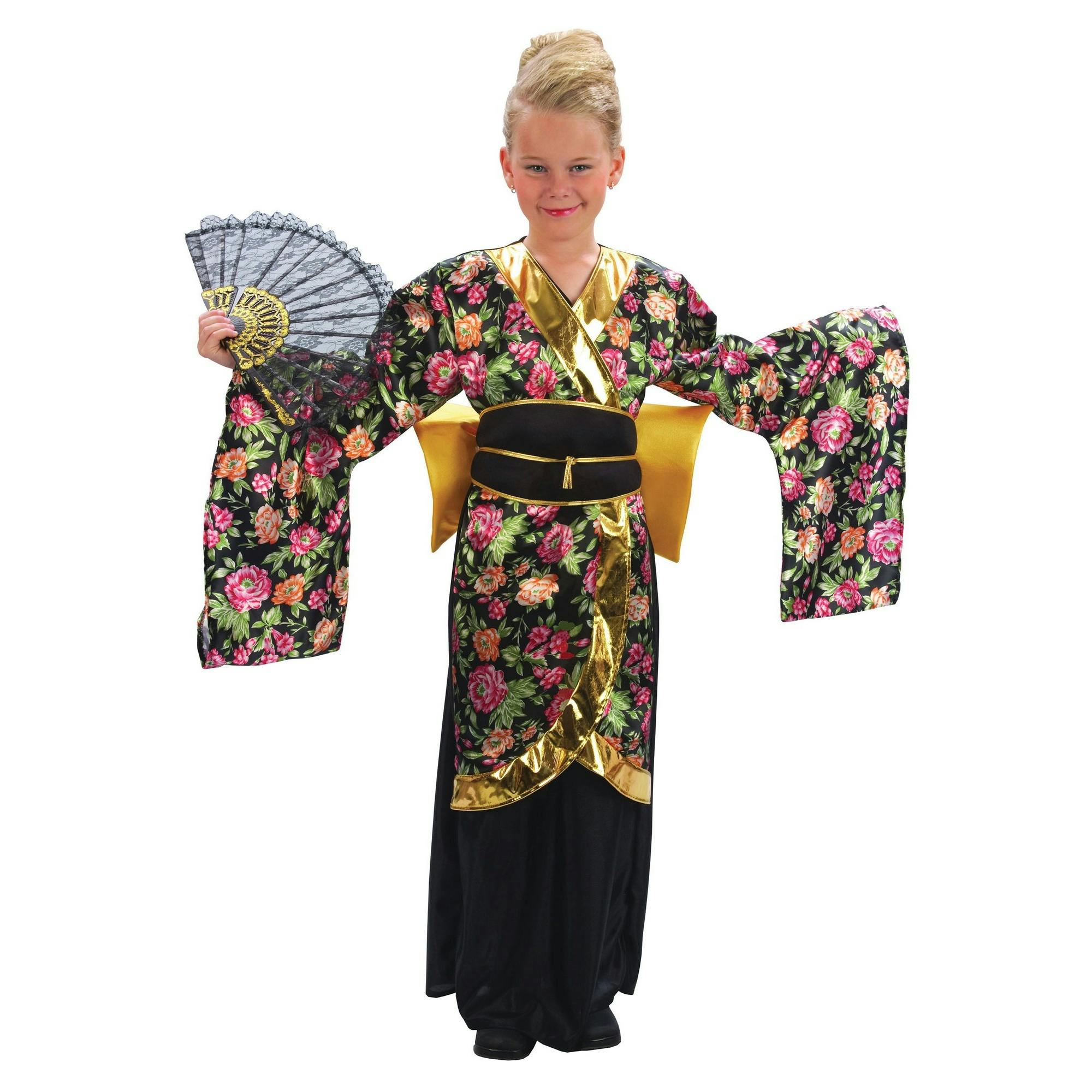 Bristol Novelty Girls Childrens/S Kimono Costume - Multicoloured - L - Multicoloured