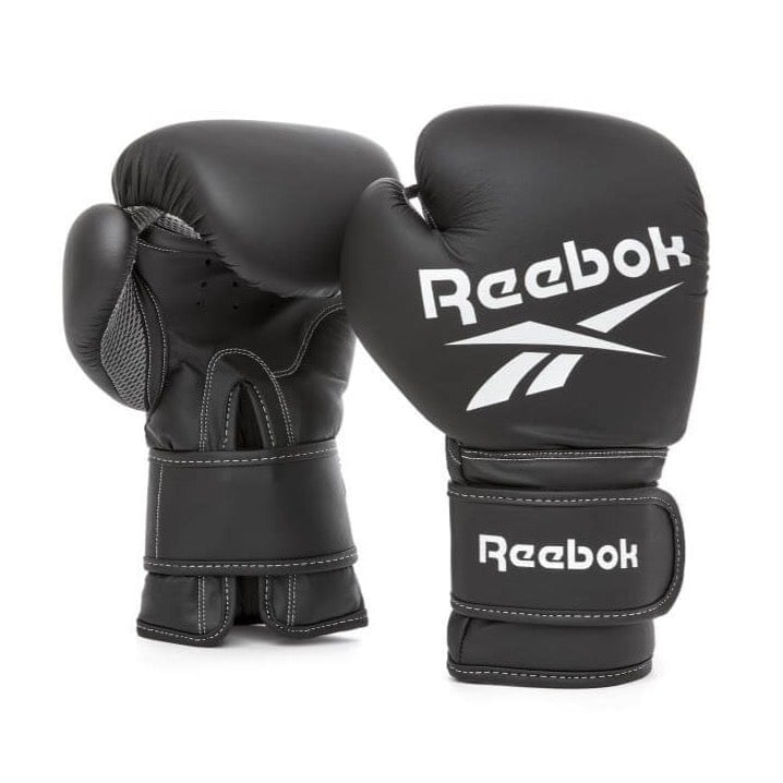 Reebok White/Black Boxing Gloves - 16Oz