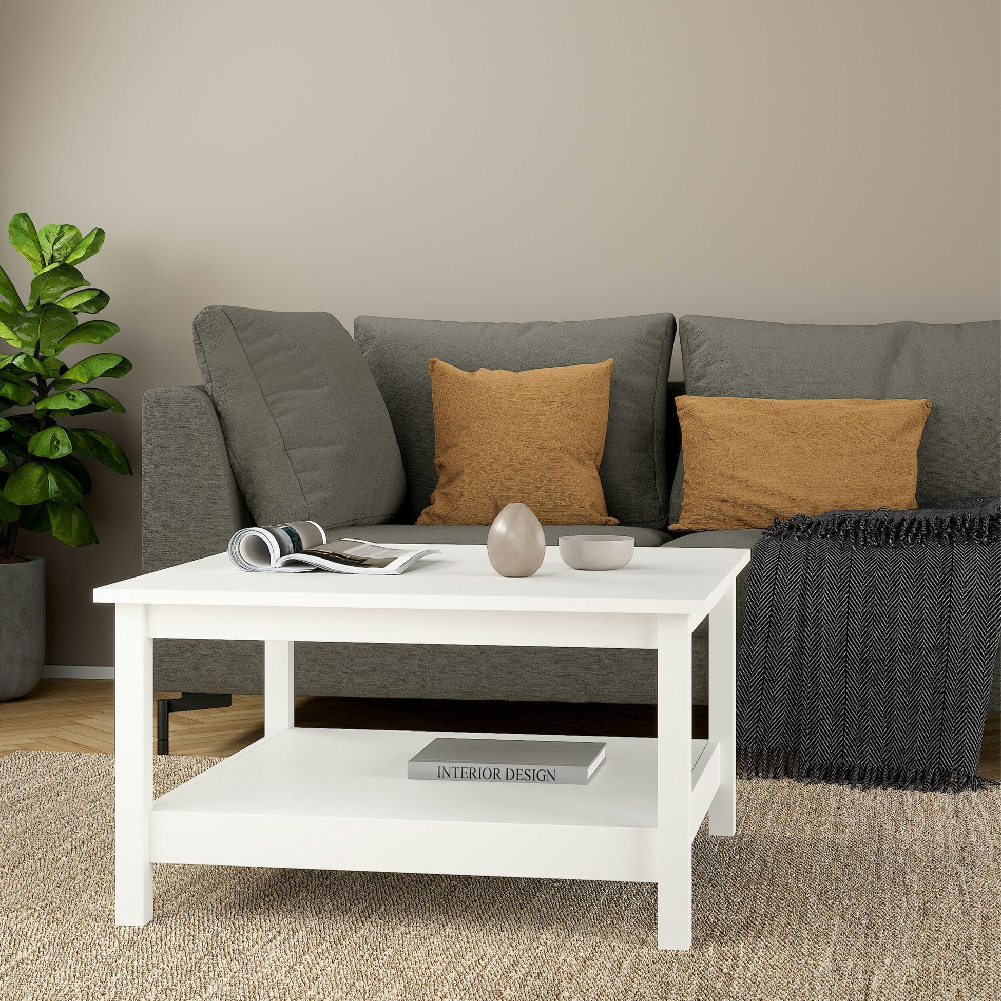 Furniture To Go Florence Barcelona White Coffee Table - Image 5
