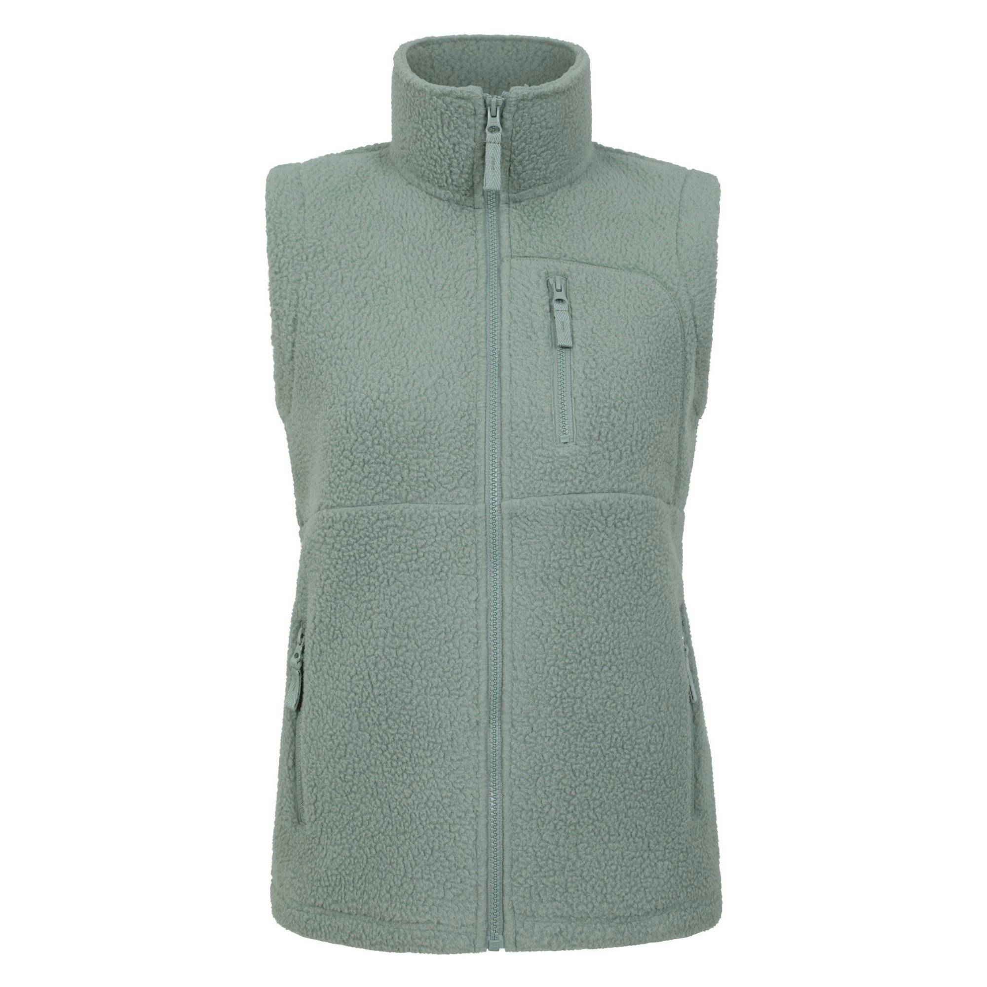Mountain Warehouse Women's Green Buxton Borg Gilet - Khaki - 18 Uk - Khaki - 100% Polyester
