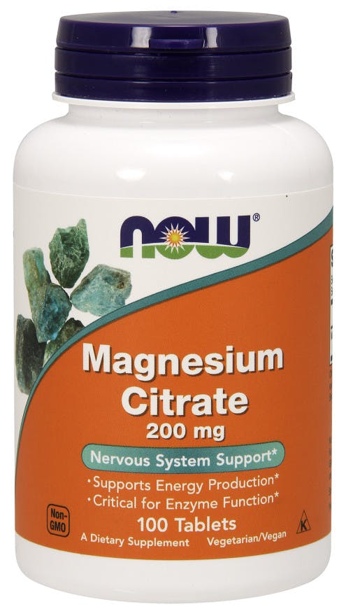 Now Foods Magnesium Citrate, 200Mg - 100 Tablets - Image 7