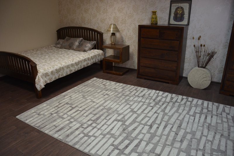 Rugsx Beige Andere Rectangular Rug - Distressed Stone - 80Cm X 150Cm