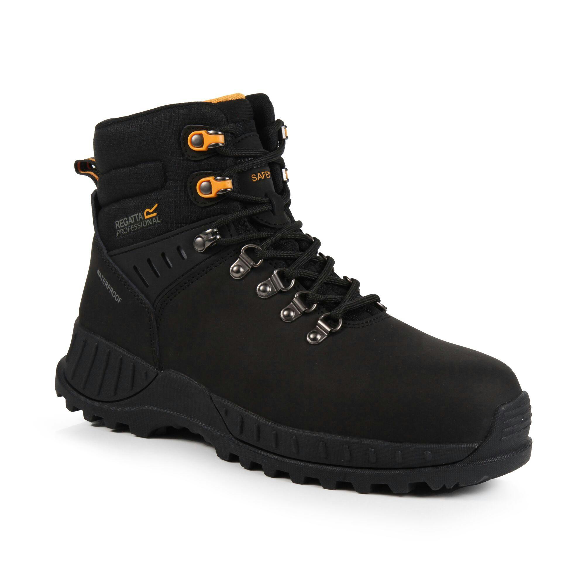 Regatta Men's Black Professional Nubuck Boots - 11 Uk - 50% Nubuck/50% Rubber