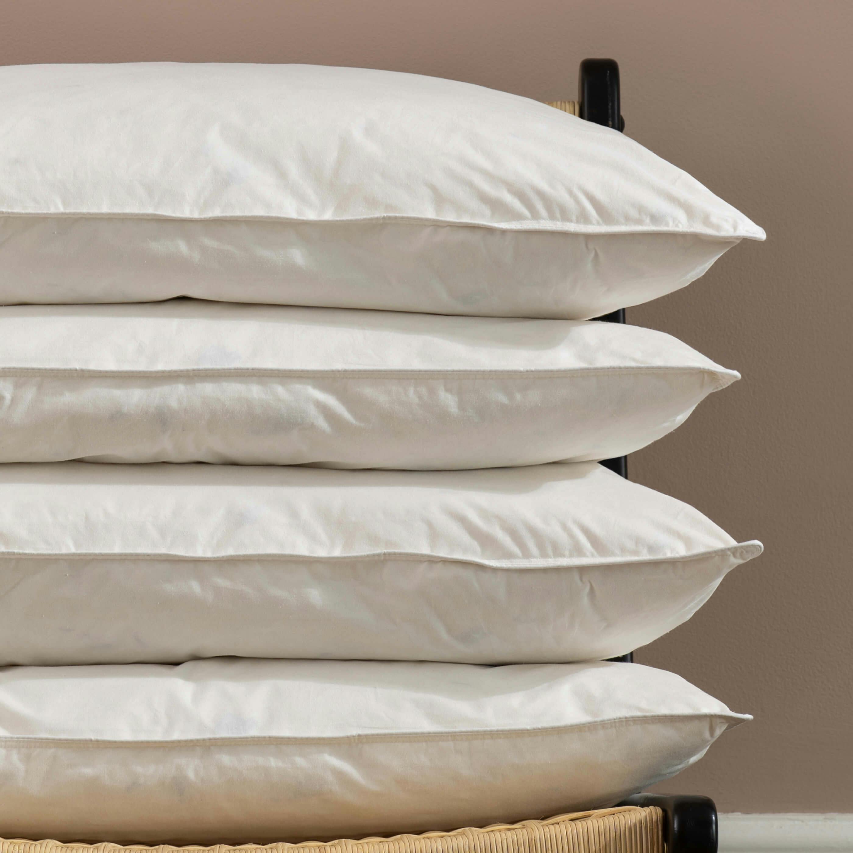 Rackhams Light Duck Feather & Down Pillows - Soft - Standard - 4 Pack
