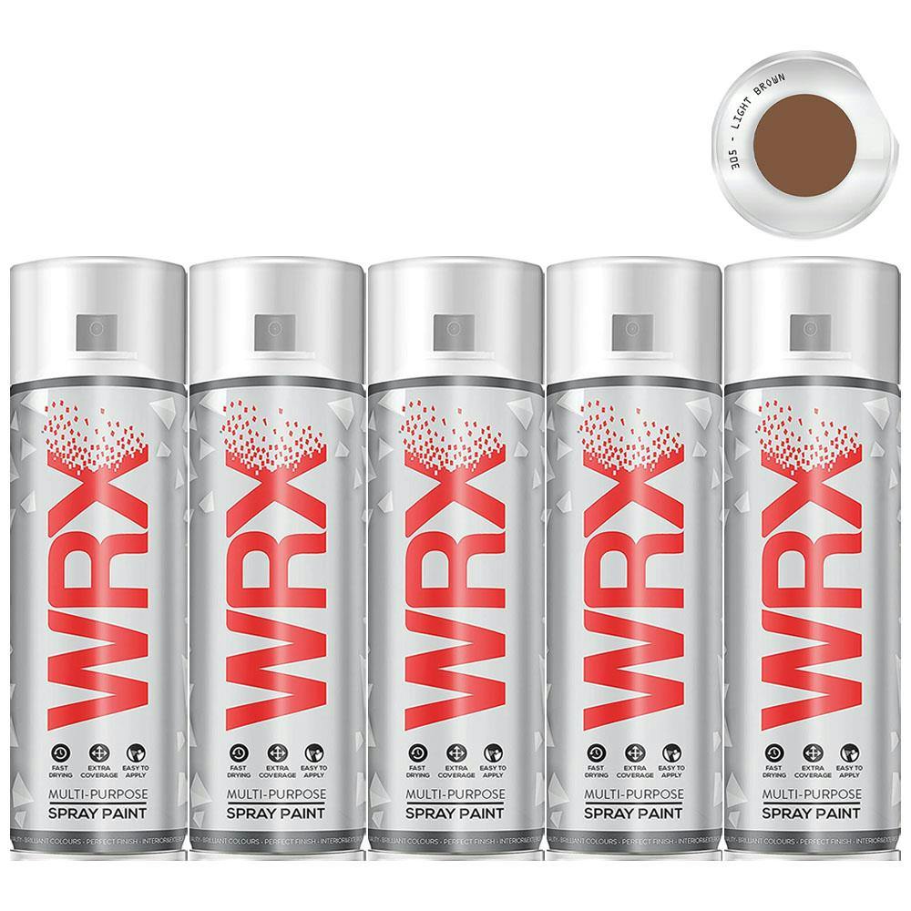 WRX 12 X Spray Paint 400 ml - Light Brown 305 RAL 8003 - Image 6