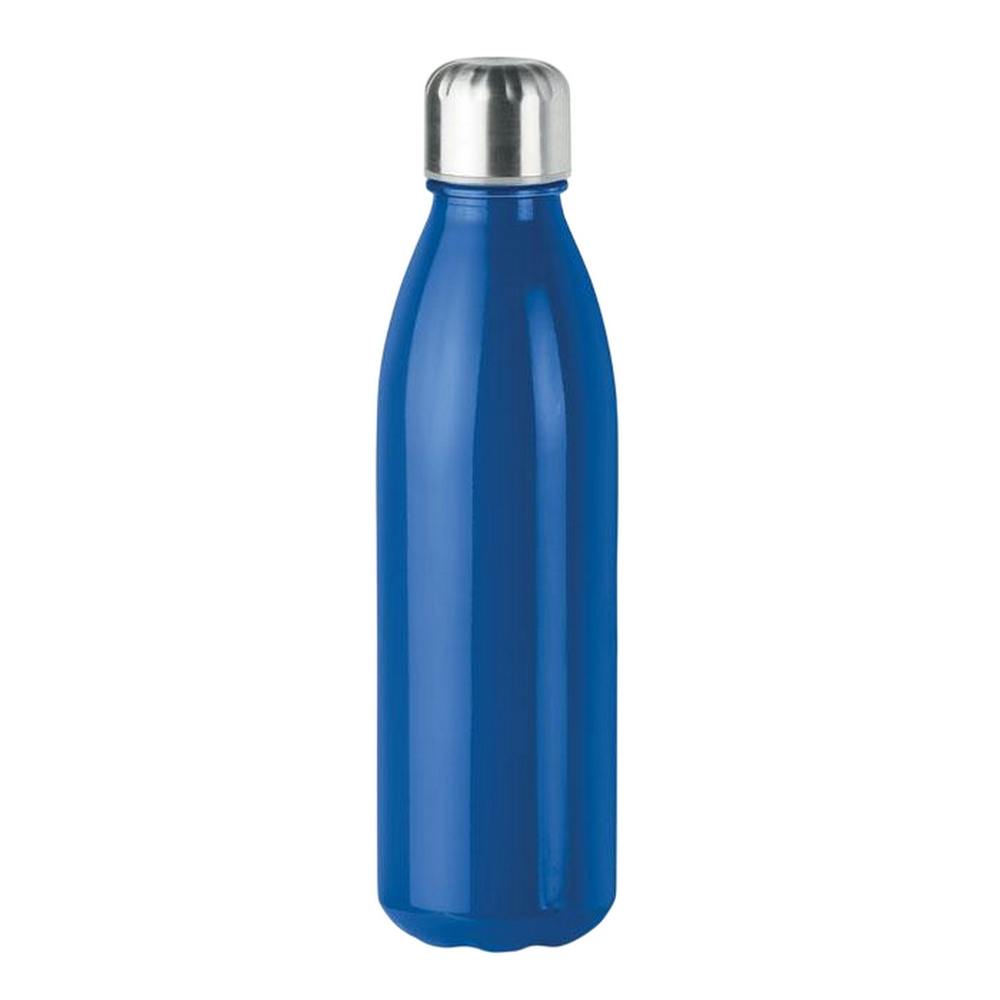 Midocean Blue Aspen Glass 650Ml Water Bottle - Royal - One Size - Royal